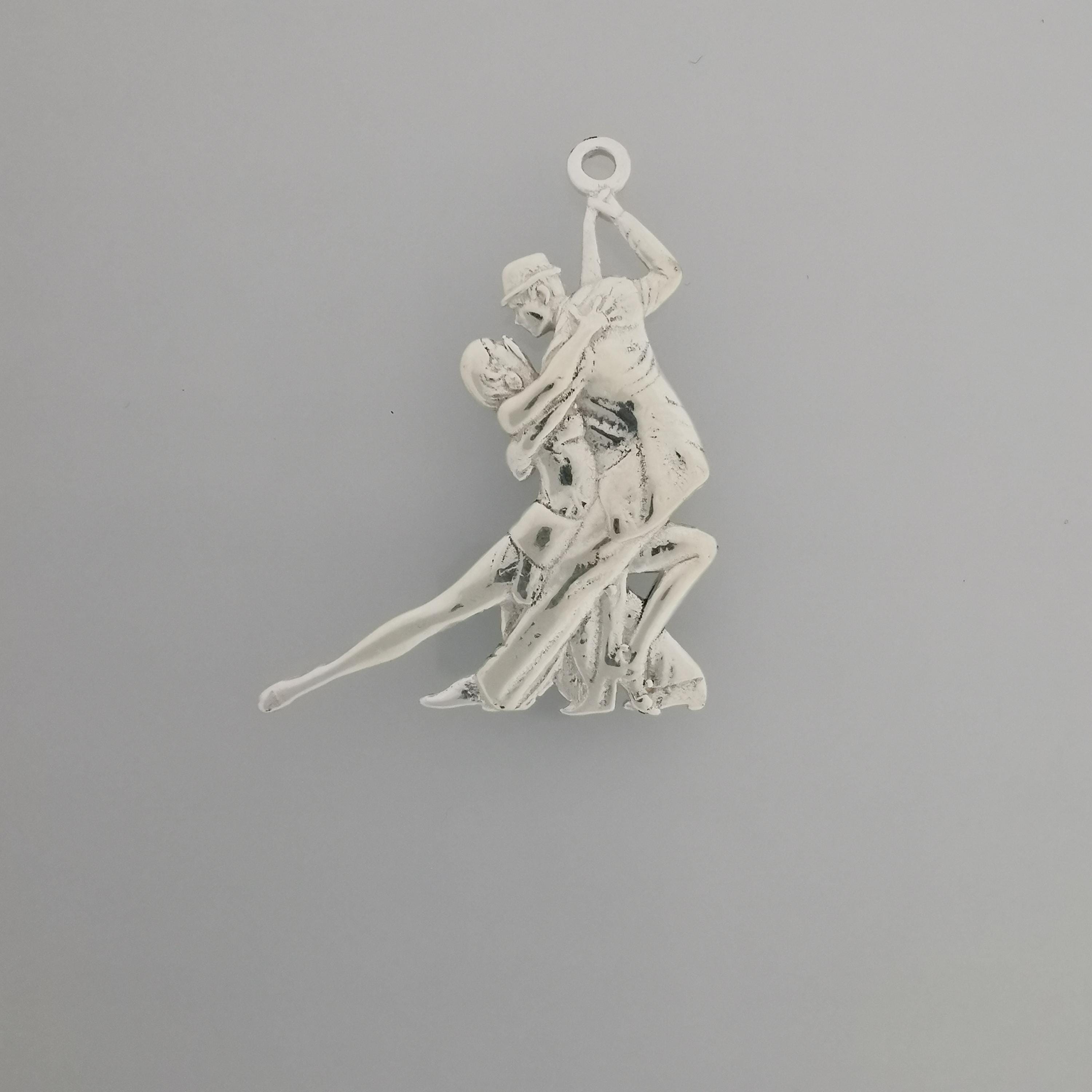 Dance Jewelry Pendant for Women – Classic Silver 925 Gift – Tango Salsa Sports Charm for Couples, Dancers & Artists – Necklace
