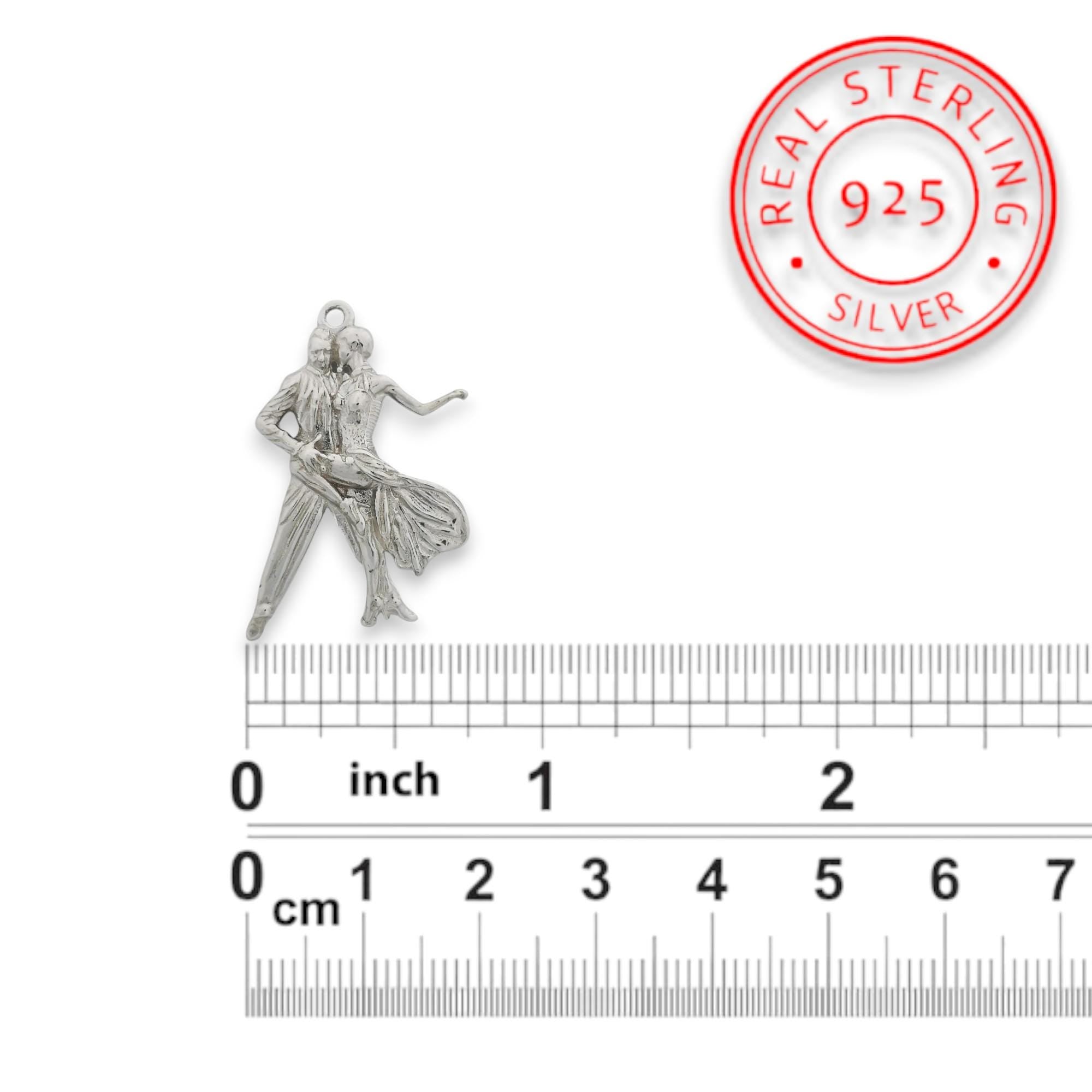 Tango Jewelry Pendant for Women Classic 925 Silver Gift Handcrafted Latin Dance Accessory for Dancers and Artistic Movement Lovers Necklace