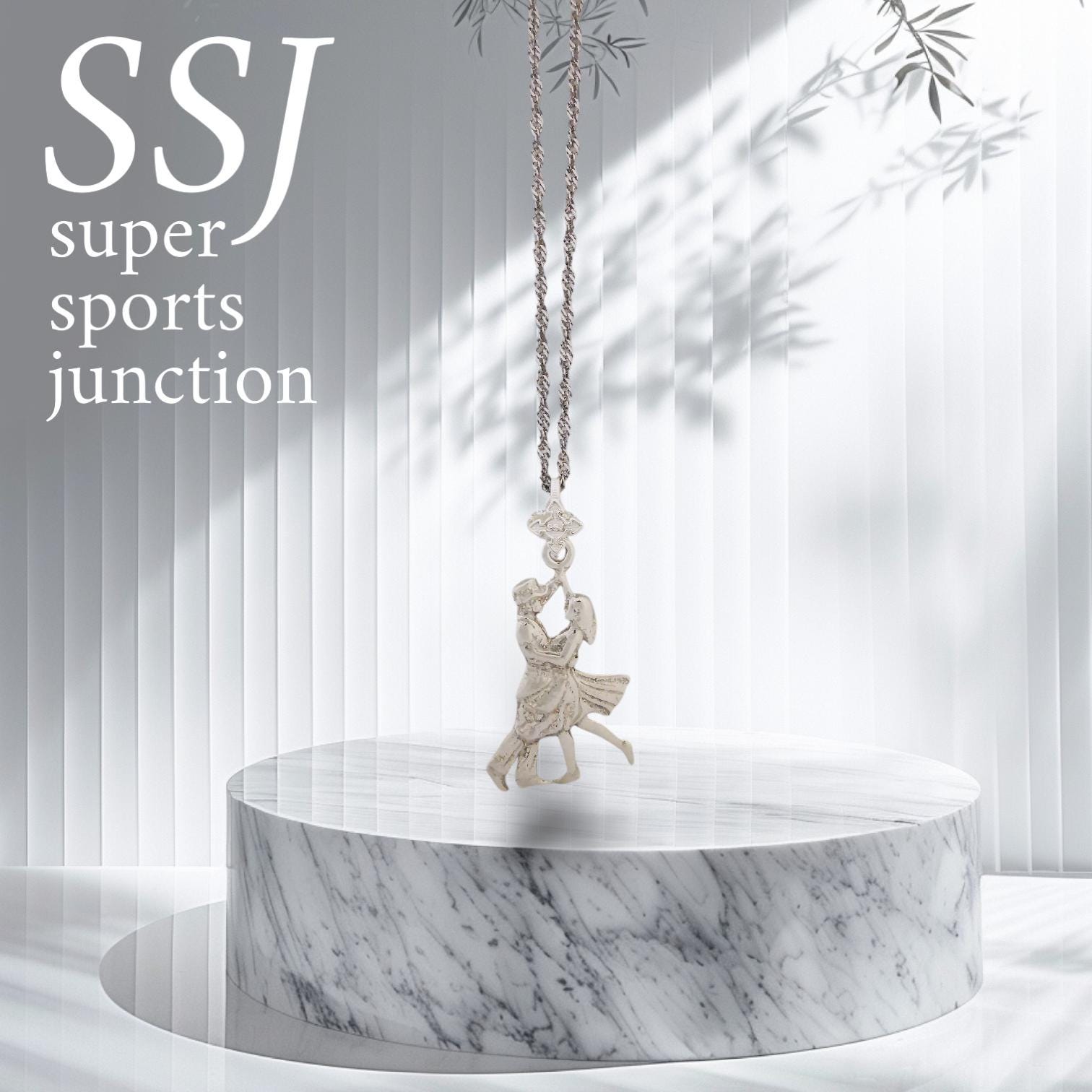 Tango Jewelry Pendant for Women – Classic 925 Silver Gift – Latin Dance Sports Accessory for Ballroom Dancers – Necklace