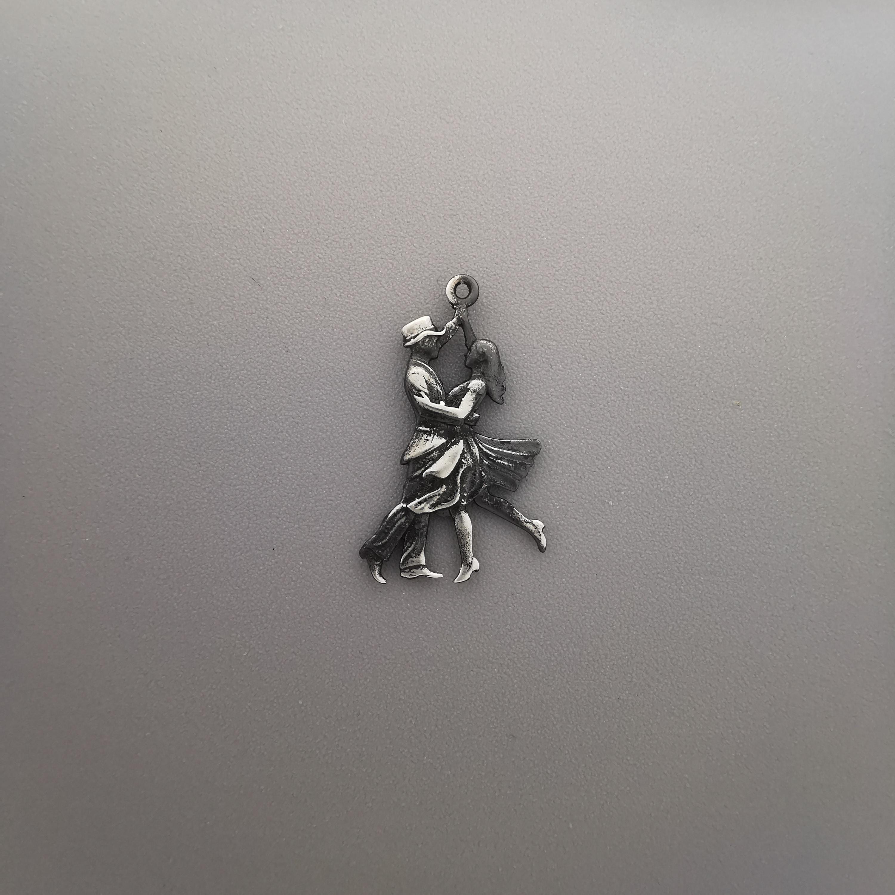 Tango Jewelry Pendant for Women – Vintage Style 925 Silver Gift – Latin Dance Sports Accessory for Dancers – Necklace