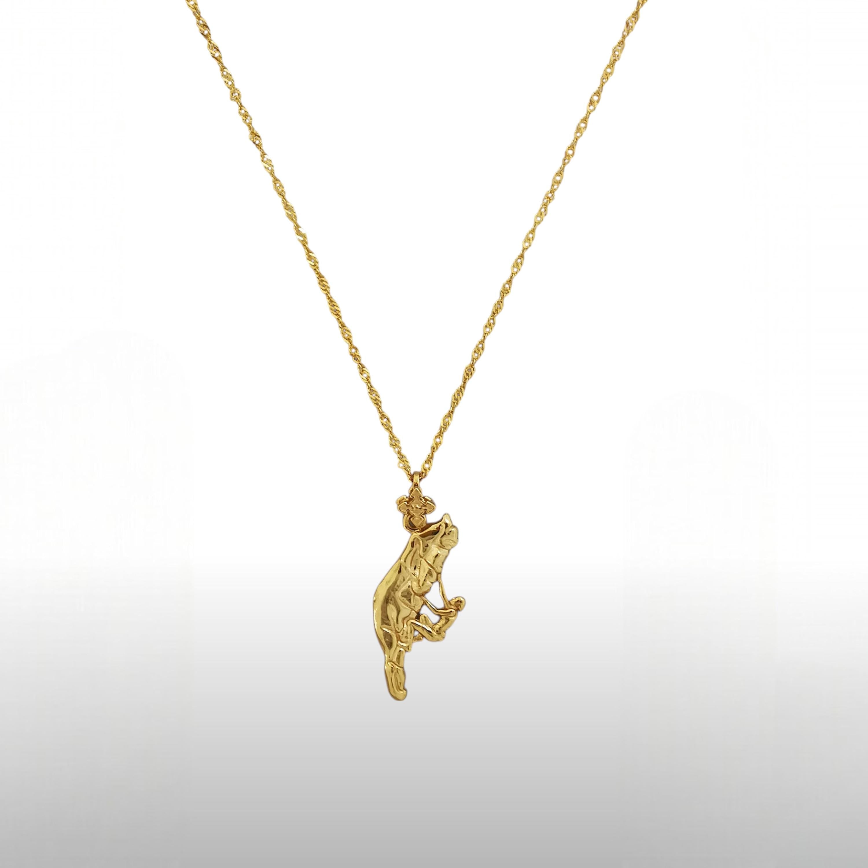 Rock Climbing Jewelryfor Men & Women – Gold-Plated 925 Silver Pendant – Gift for Climbers, Hikers, and Outdoor Athletes - Necklace