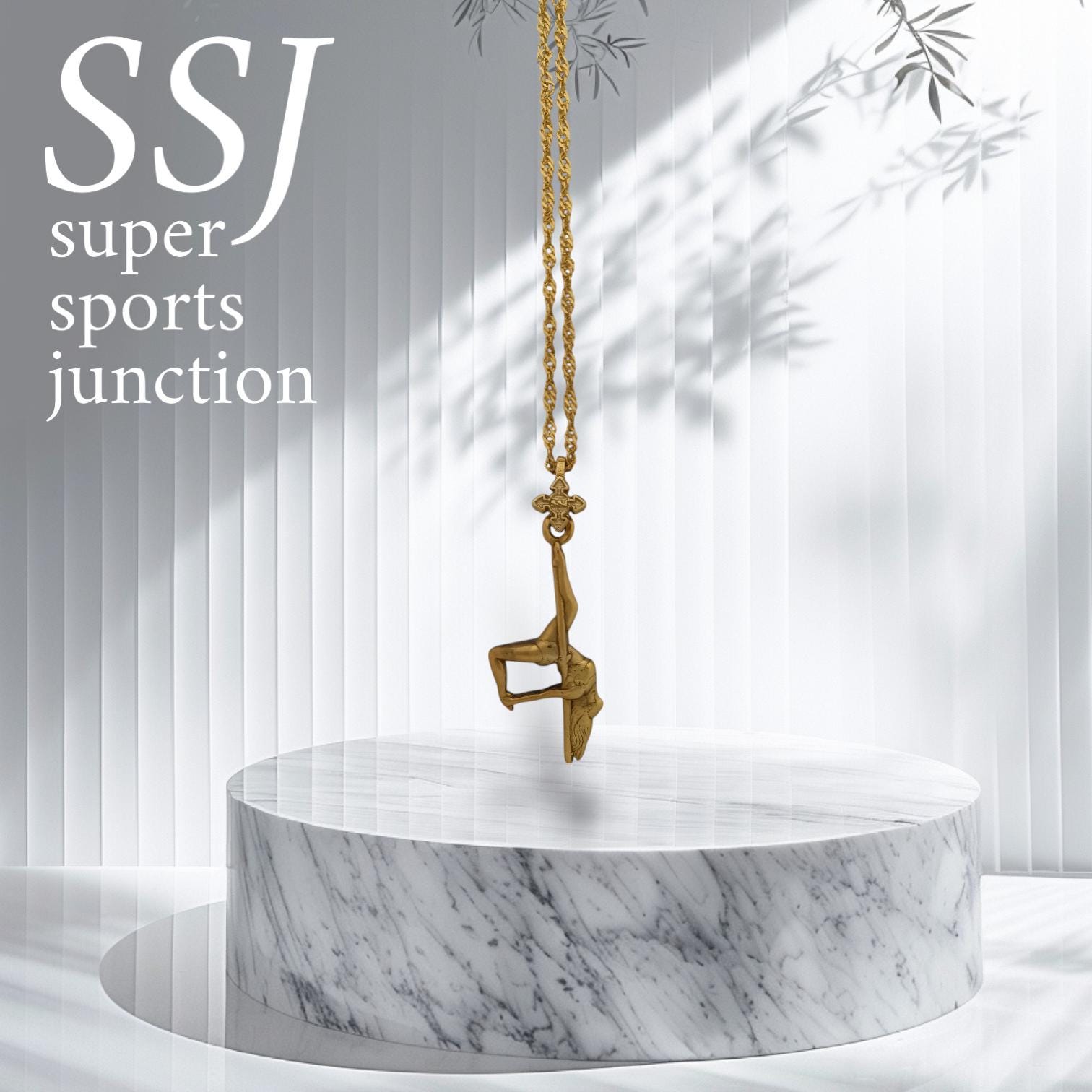 Pole Dance Jewelry – Gold-Plated 925 Silver Pendant – Bold & Sensual Gift for Women. Dancers and Stage Performers - Necklace