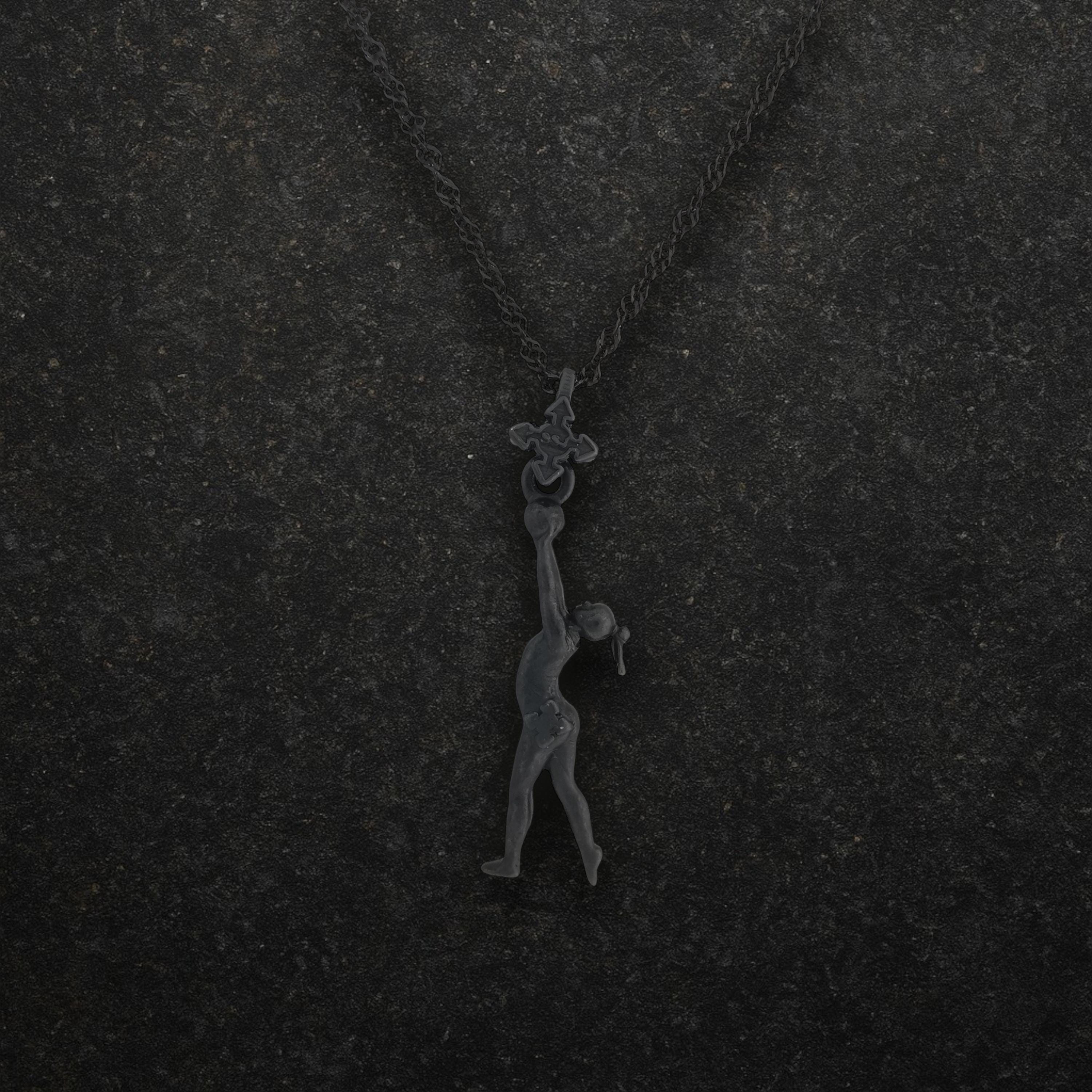 Rhythmic Gymnastics Jewelry Pendant for Women – Oxidized Black 925 Silver Gift – Ball Routine Charm for Dancers & Athletes – Necklace