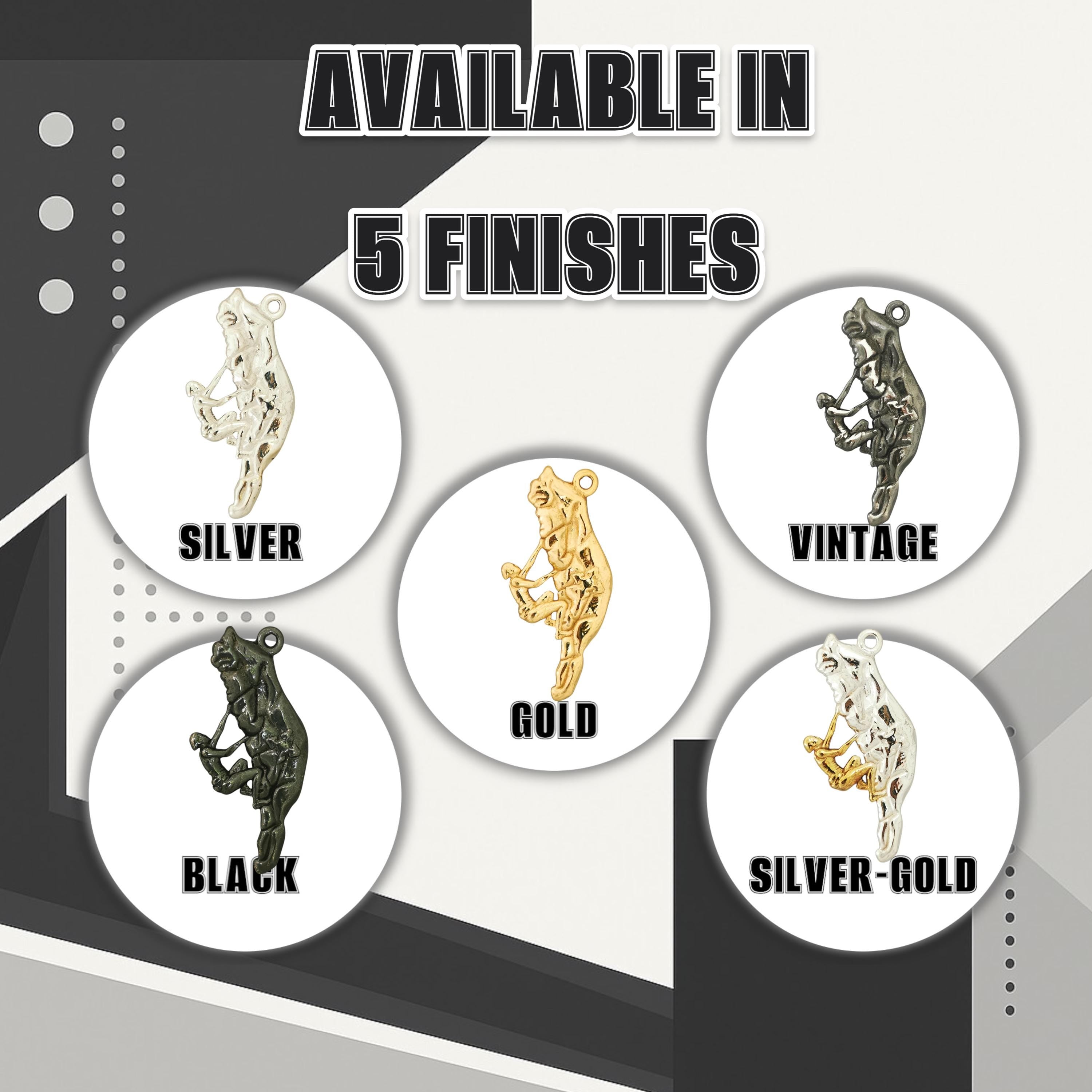Rock Climbing Jewelryfor Men & Women – Gold-Plated 925 Silver Pendant – Gift for Climbers, Hikers, and Outdoor Athletes - Necklace