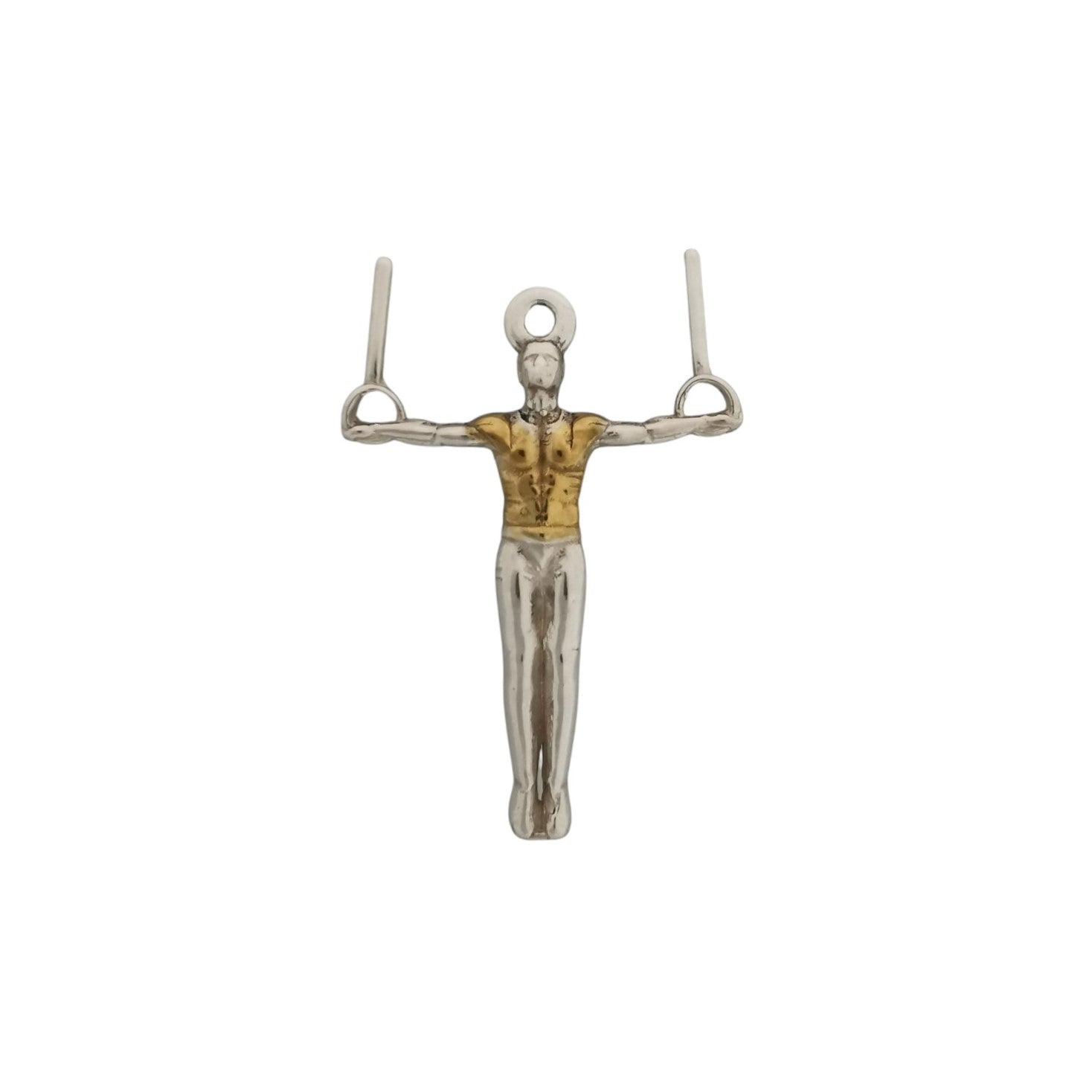Artistic Gymnastics Jewelry Pendant for Men – Classic Silver 925 Gift – Handcrafted Sport Charm for Strength & Control – Necklace
