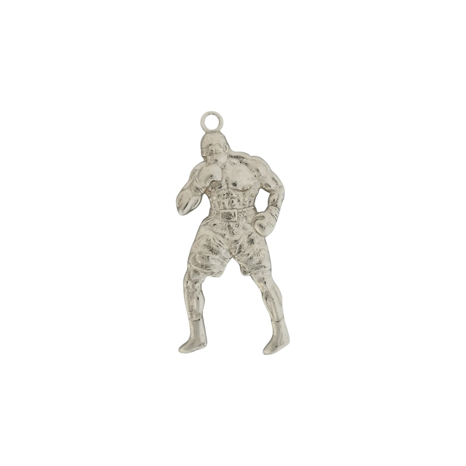 Boxing Jewelry Pendant for Men, 925 Silver with Partial Gold Plating Gift Handcrafted Sports Accessory for Fighters, Coaches & Fans Necklace