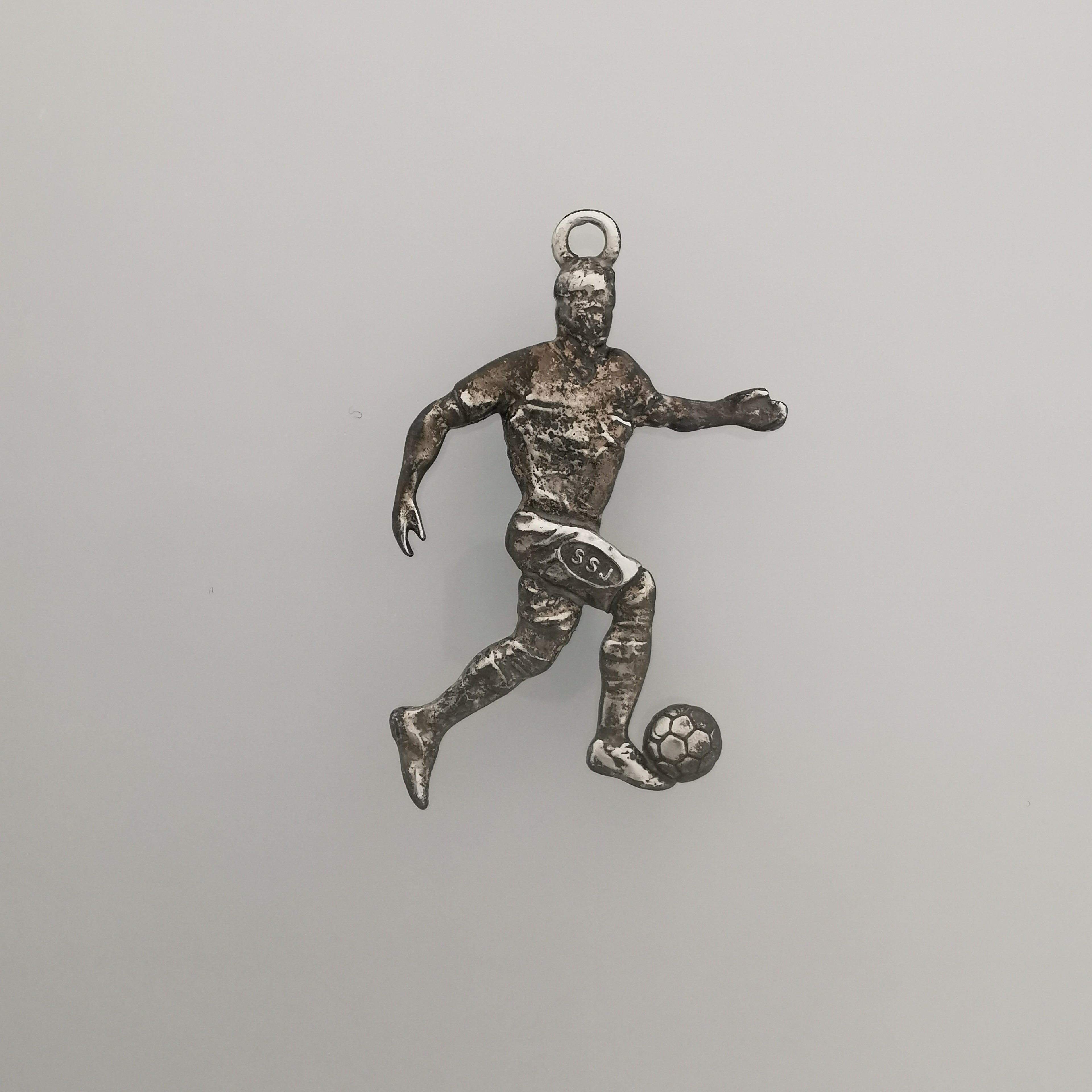 Football (Soccer) Pendant for Men – Classic Silver 925 Jewelry Gift – Handcrafted Sports Charm for Players, Coaches & Fans – Necklace