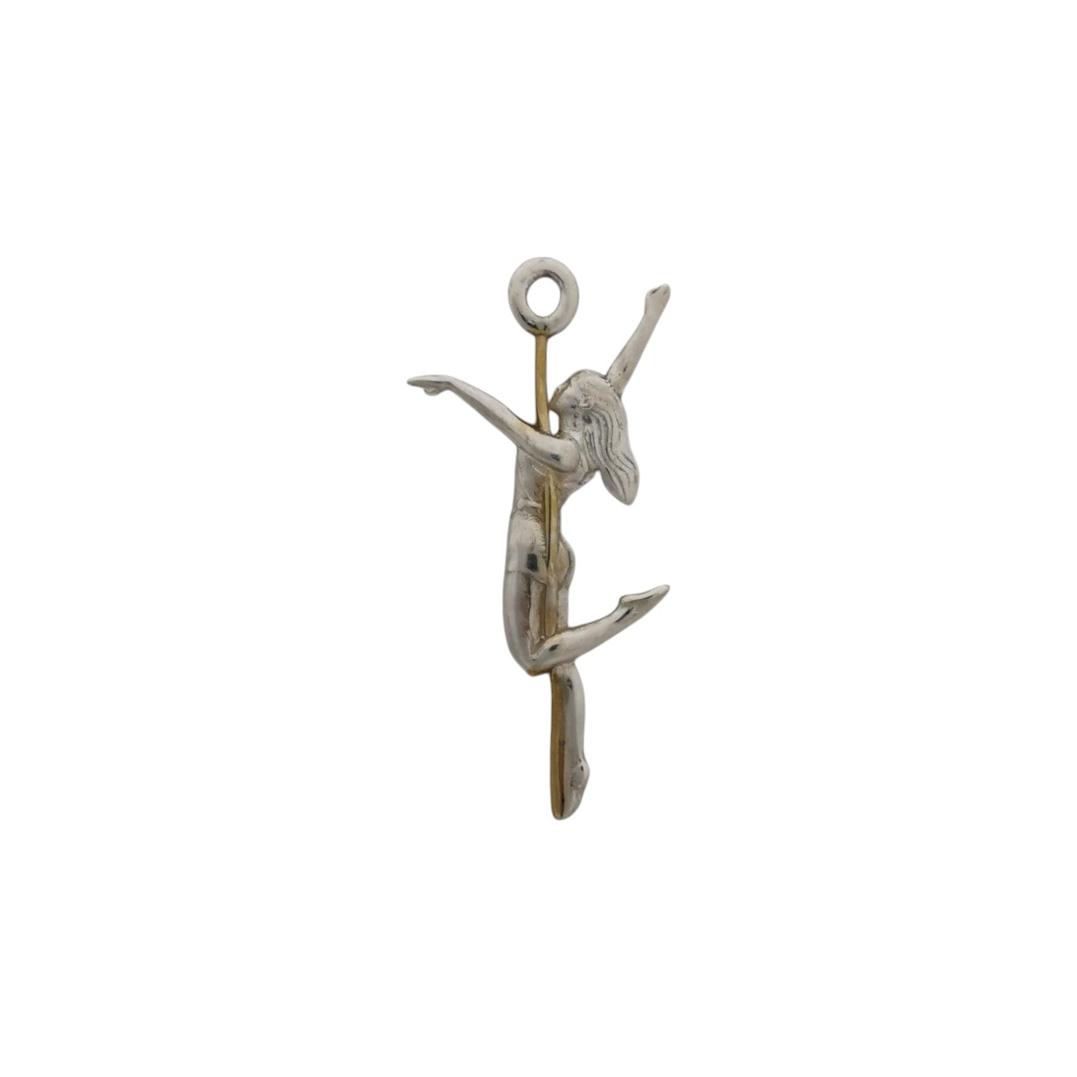 Pole Dance Jewelry for Women – Black Oxidized 925 Silver Pendant – Sensual Necklace Gift for Dancer, Performer or Free Spirit