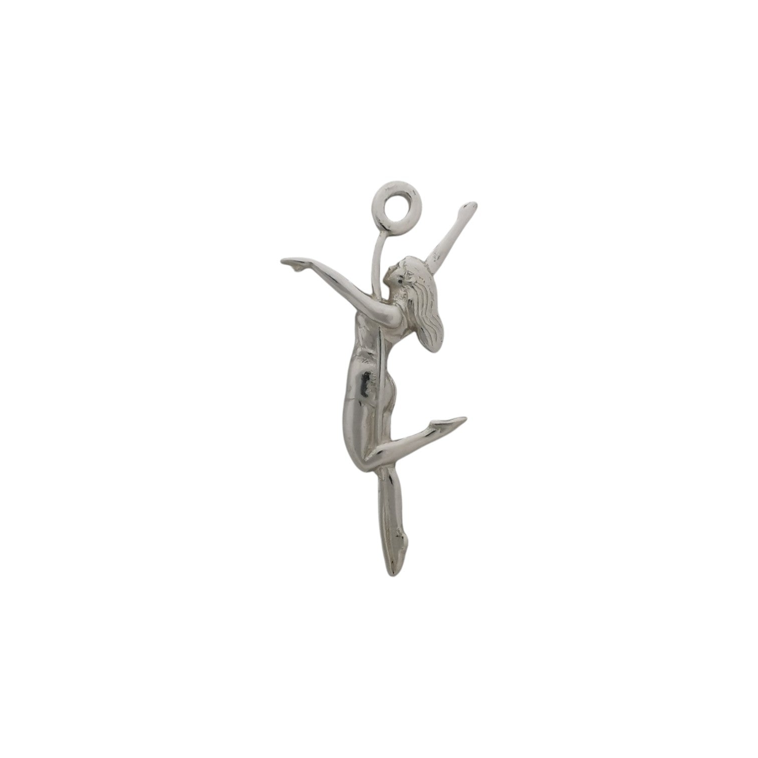 Pole Dance Jewelry for Women – Black Oxidized 925 Silver Pendant – Sensual Necklace Gift for Dancer, Performer or Free Spirit