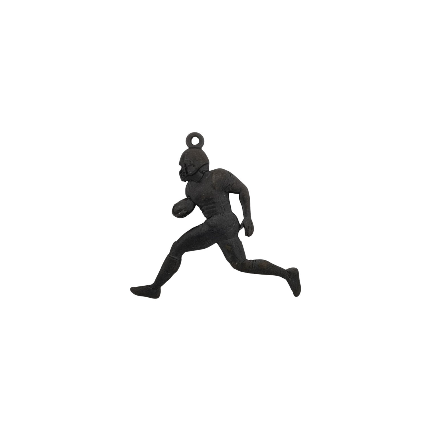 American Football Jewelry Pendant for Men – Silver with Partial Gold Plating 925 Gift Elegant Two-Tone Sports Accessory for Players Necklace
