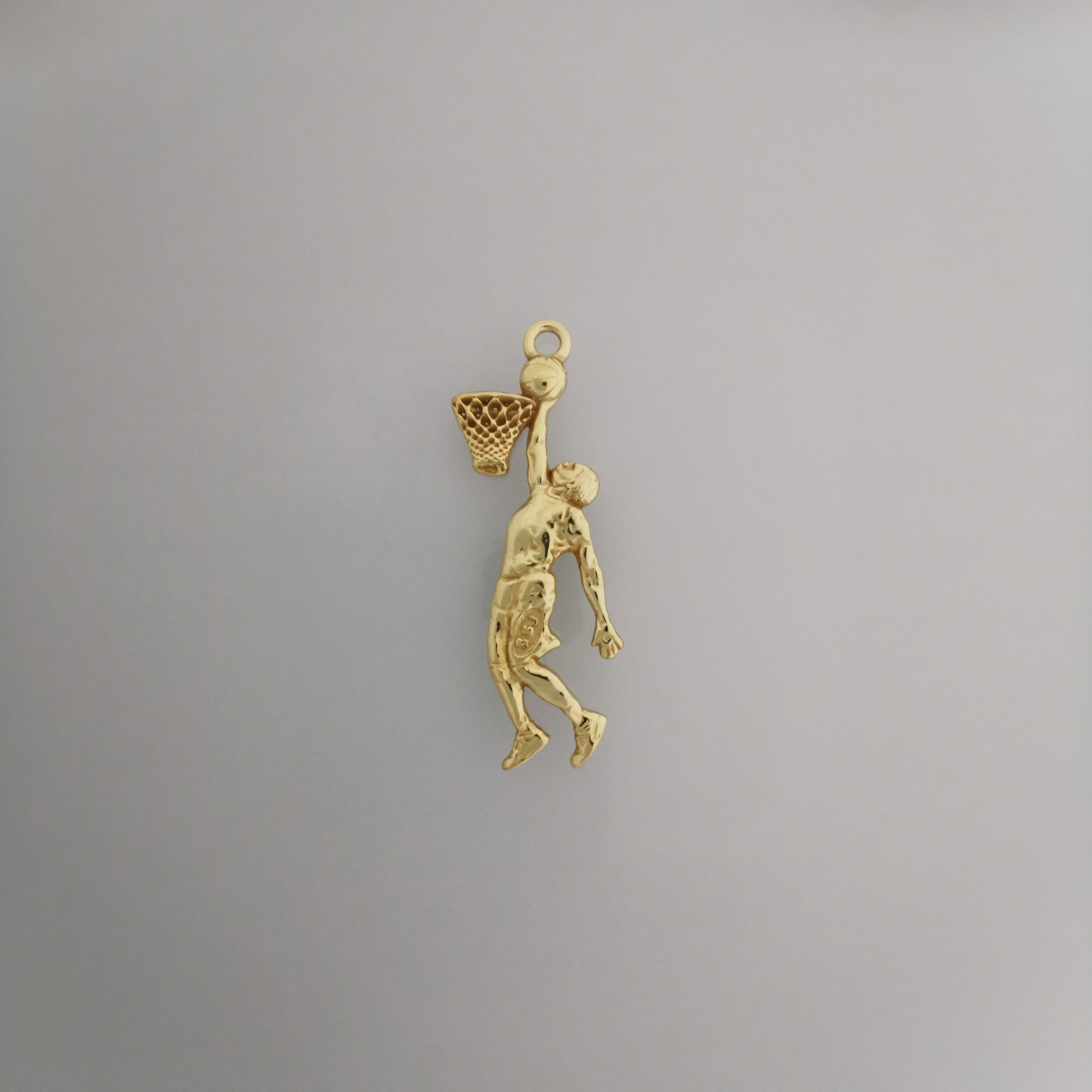 Basketball Dunk Pendant for Men – Classic Silver 925 Jewelry Gift for Players, Coaches & Fans – Sports Necklace