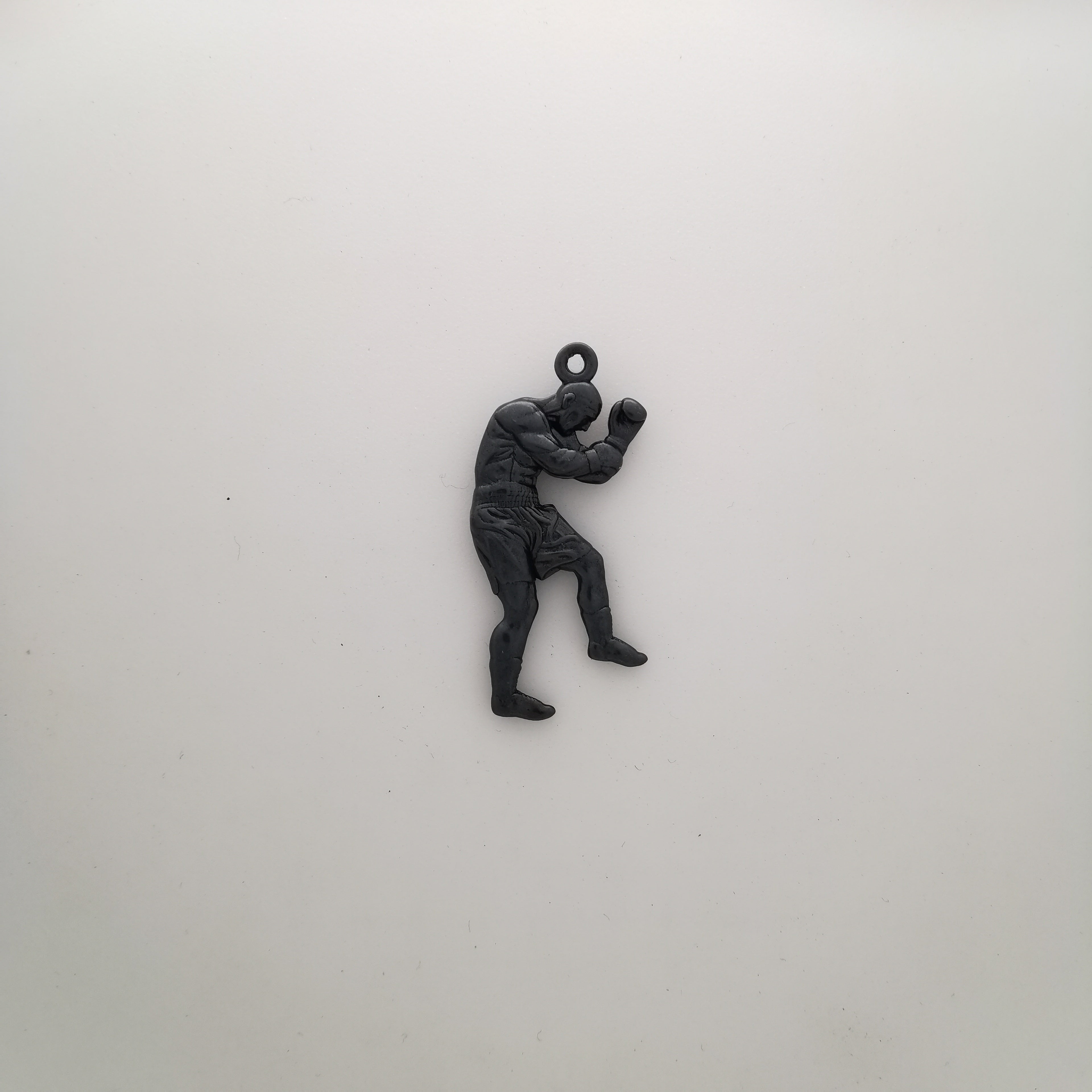 Boxing Jewelry Pendant for Men – 925 Silver with Partial Gold Plating – Handcrafted Sports Gift for Birthday or Father’s Day – Necklace