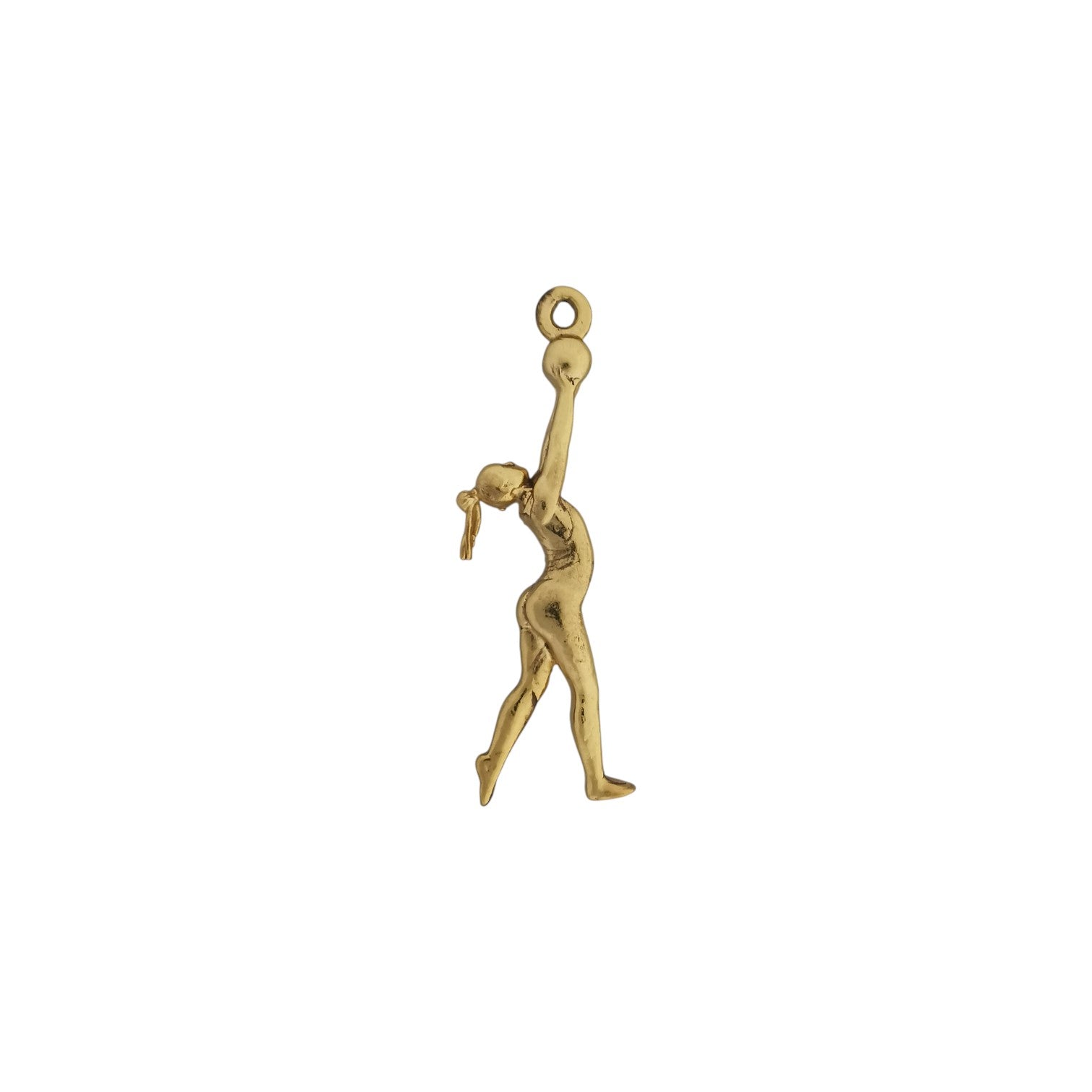 Rhythmic Gymnastics Jewelry Pendant for Women – Classic Silver 925 Gift – Ball Routine Charm for Ladies in Sport – Necklace