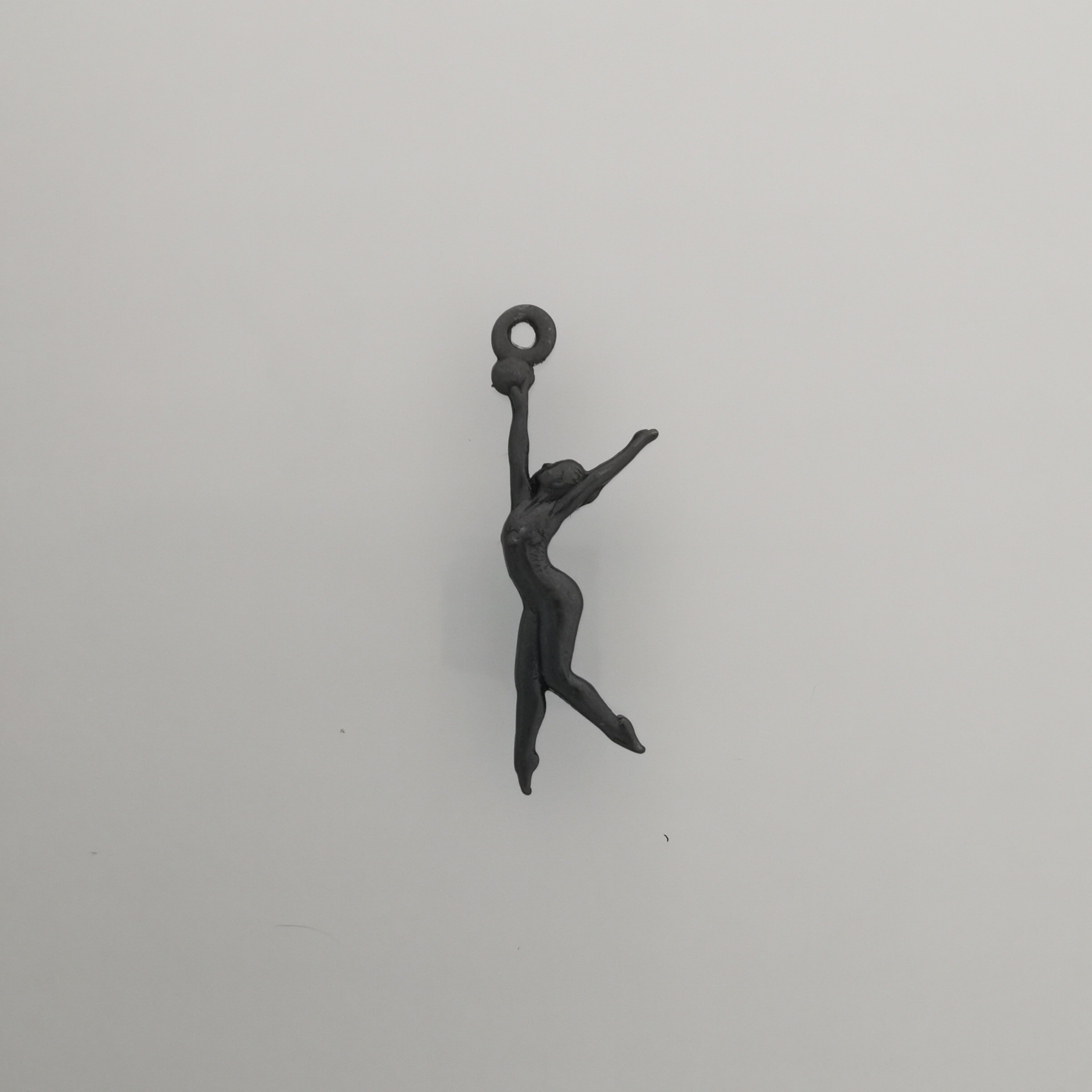 Rhythmic Gymnastics Jewelry Pendant for Women β 925 Silver with Partial Gold Plating β Ball Routine Sport Charm β Necklace