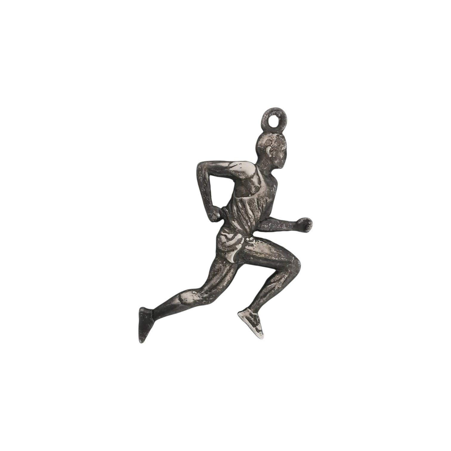 Running Jewelry Pendant for Men – Classic Silver 925 Sports Gift – Handcrafted Charm for Joggers, Track Athletes & Runners – Necklace