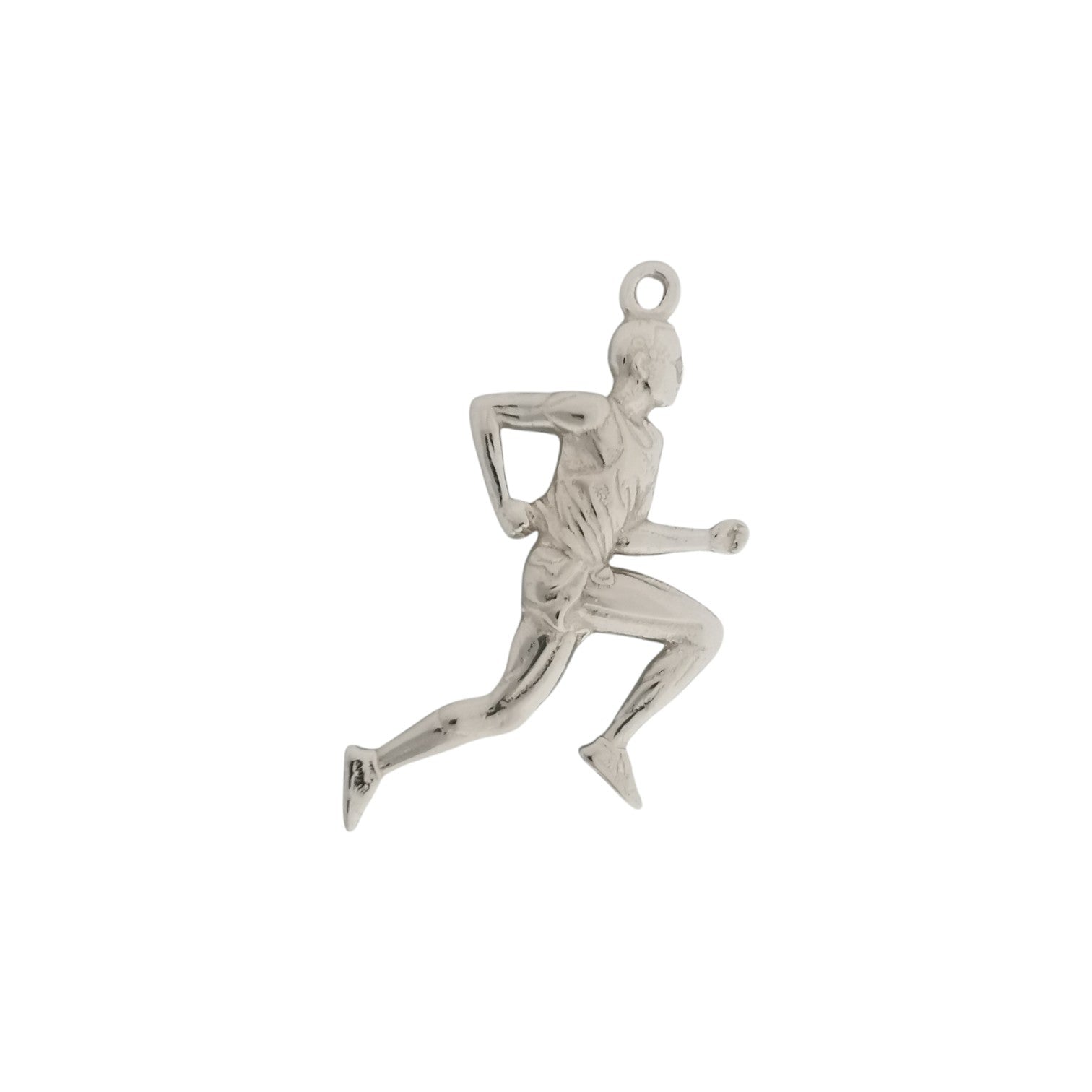 Running Jewelry Pendant for Men – Classic Silver 925 Sports Gift – Handcrafted Charm for Joggers, Track Athletes & Runners – Necklace