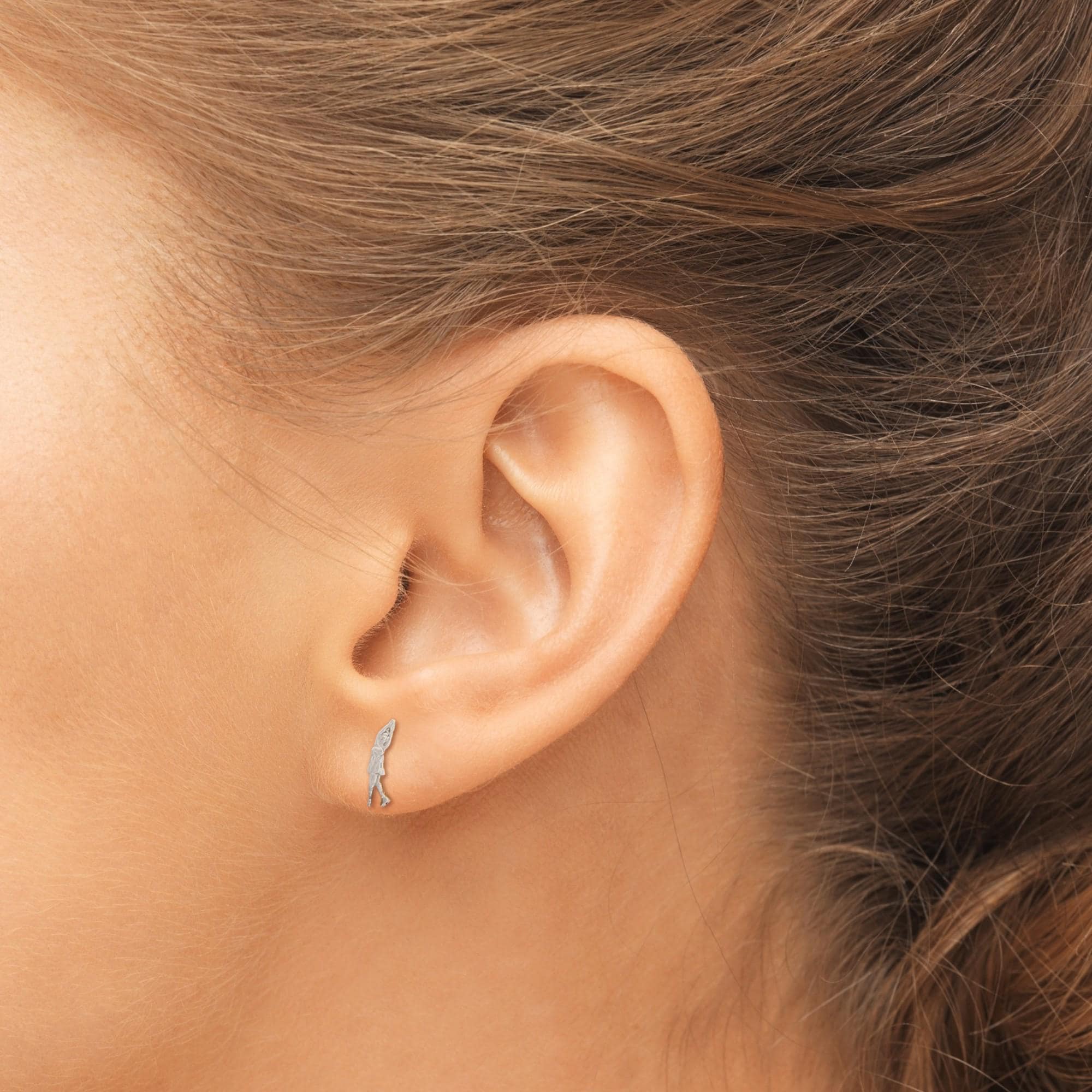 Figure Skating Stud Earrings – 925 Silver Jewelry Gift for Women, Skaters, Coaches or Fans