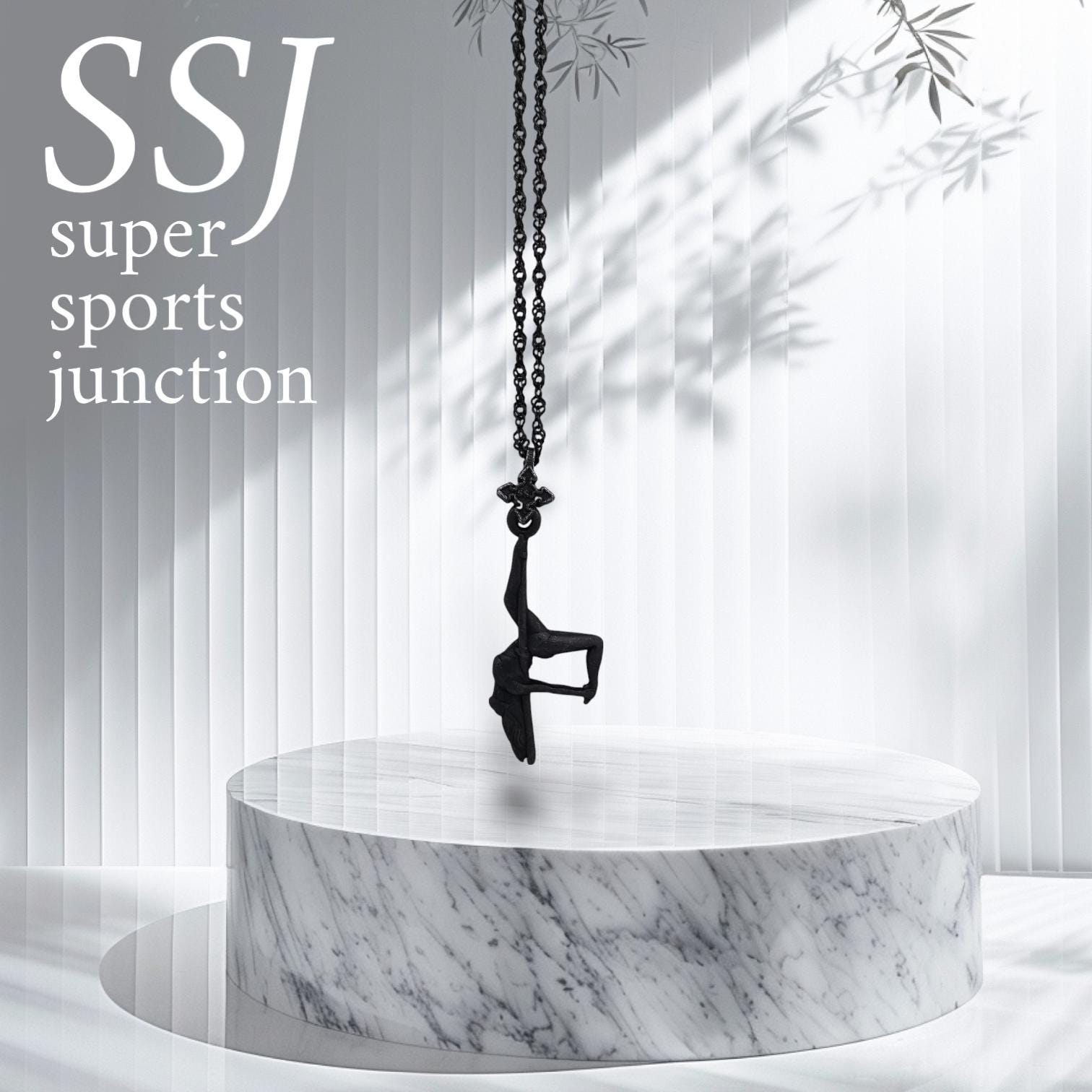 Pole Dance Jewelry – Black Oxidized 925 Silver Pendant – Sensual & Edgy Necklace Gift for Women