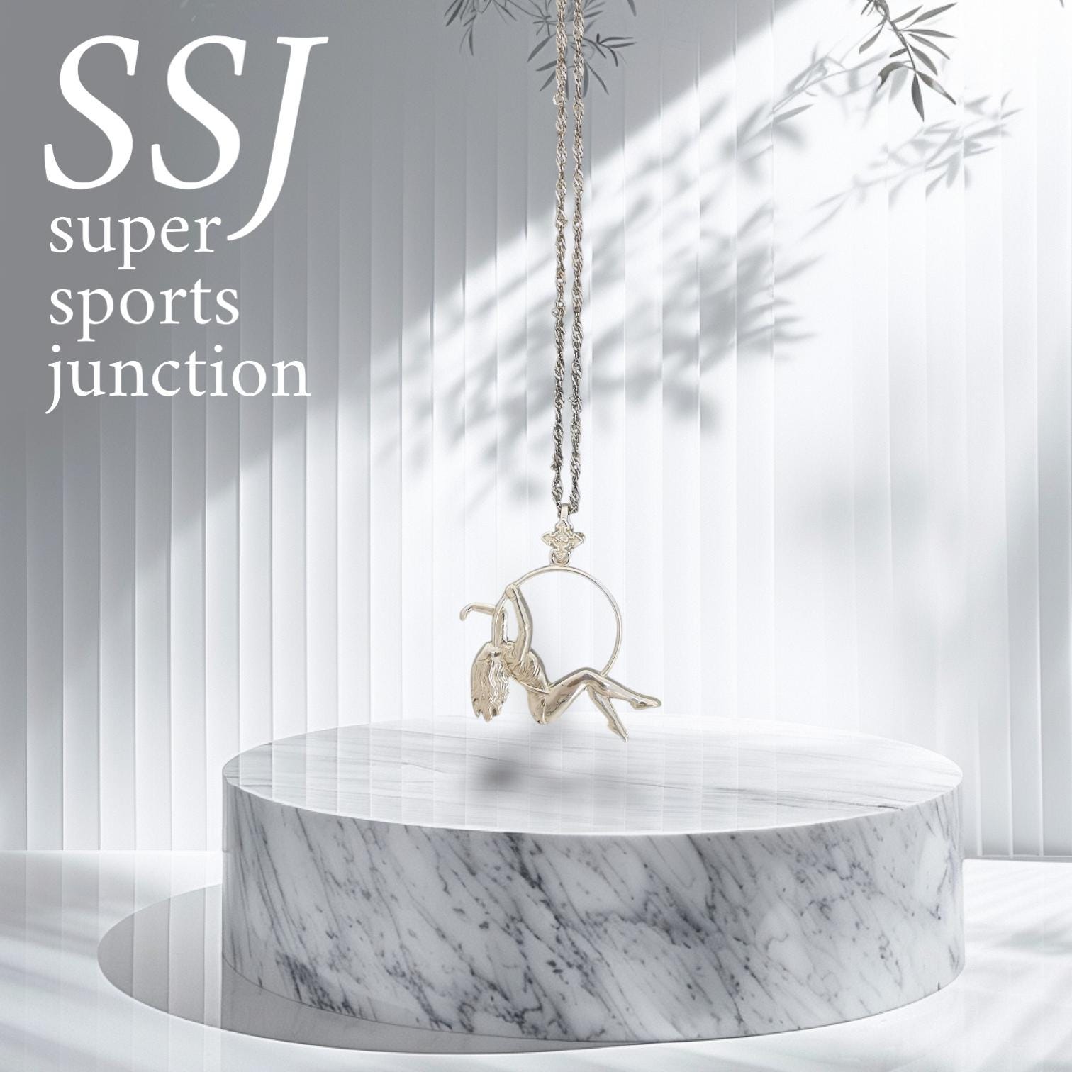 Aerial Hoop Jewelry Pendant for Women – Classic 925 Silver Gift – Elegant Sports Accessory for Movement Lovers – Necklace