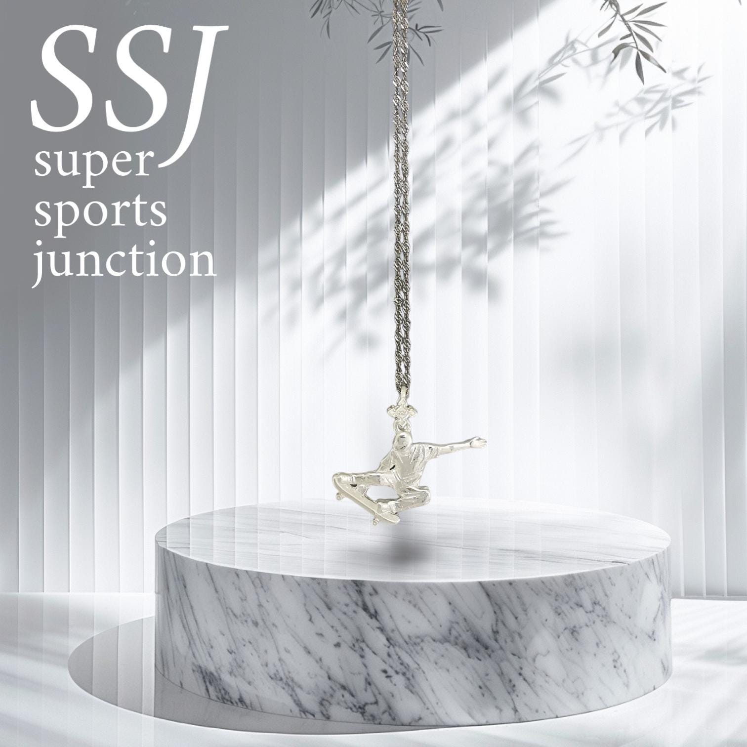 Skateboard Pendant for Men – Classic Silver 925 Sterling Jewelry Gift – Streetwear Charm for Skaters, Teens & Athletes – Necklace