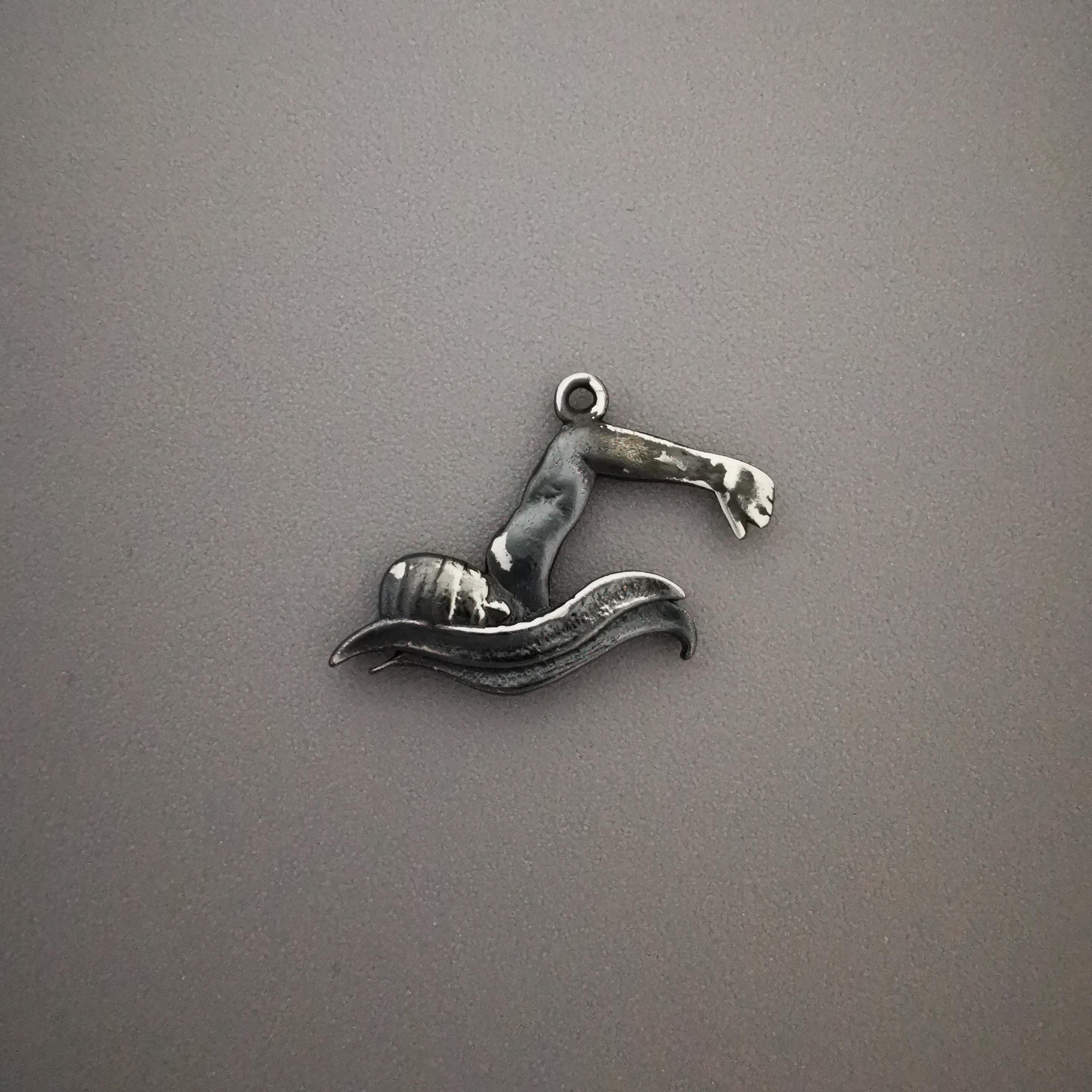 Breaststroke Pendant for Men & Boys – Vintage Style 925 Silver Necklace – Gift for Swimmers, Coaches, or Swim Teams