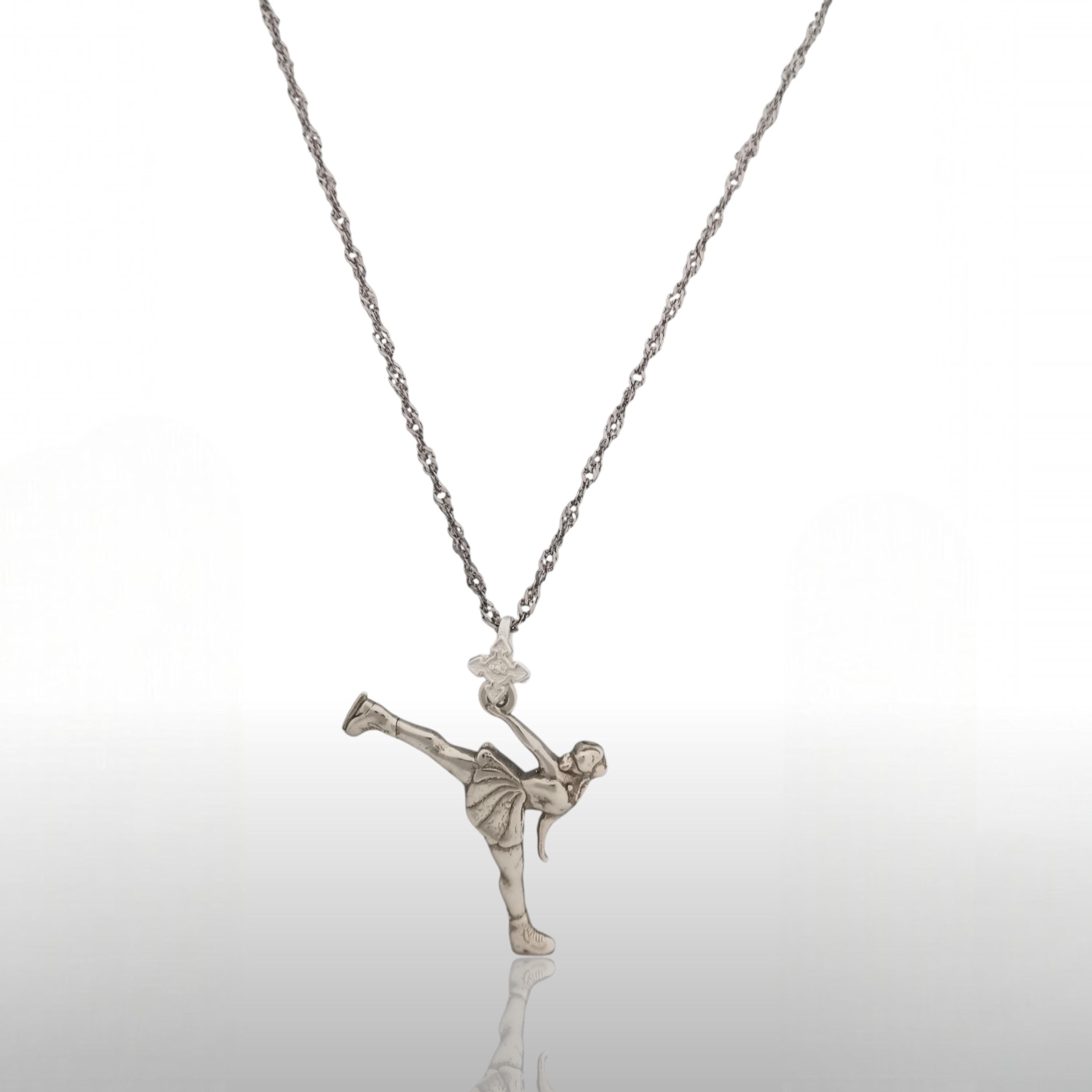 Gift for Figure Skater – Classic 925 Silver Pendant for Women – Ice Skating Jewelry for Girls, Teens & Athletes – Necklace