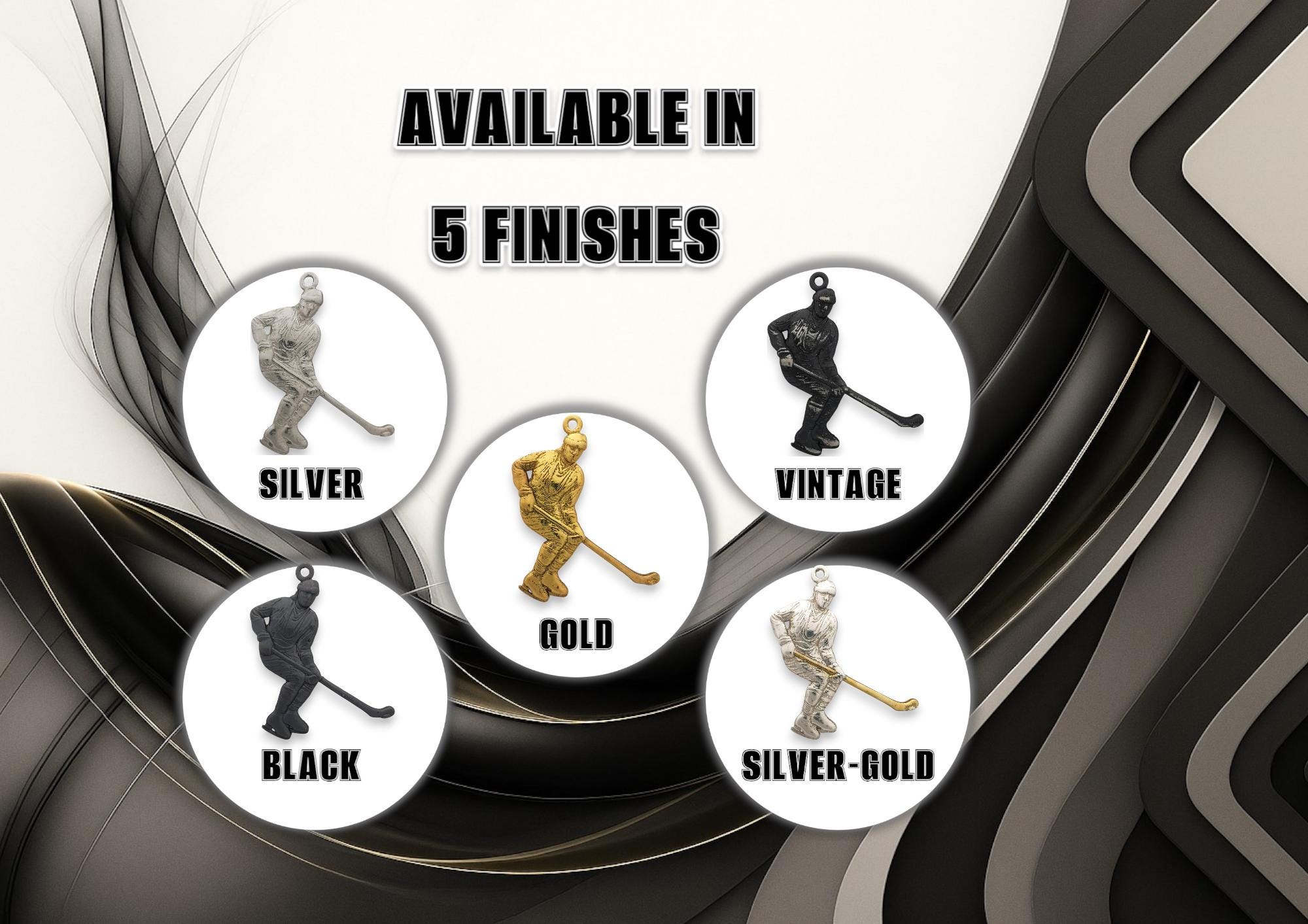 Ice Hockey Jewelry Pendant for Men – Classic Silver 925 Gift – Handcrafted Sport Charm for Players – Necklace