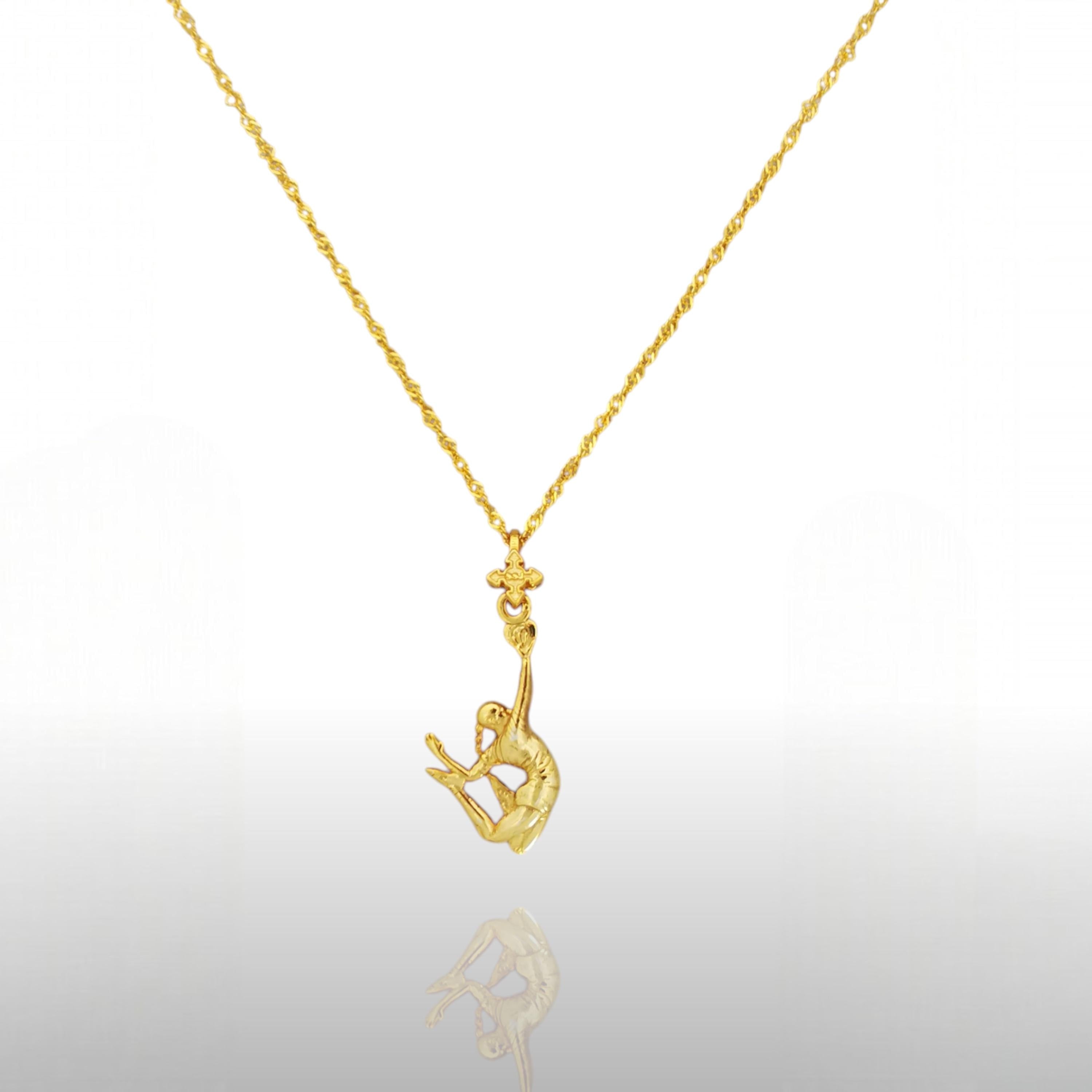 Volleyball Pendant for Women – Gold-Plated 925 Silver Jewelry – Gift for Player, Fan, or Teen Athlete