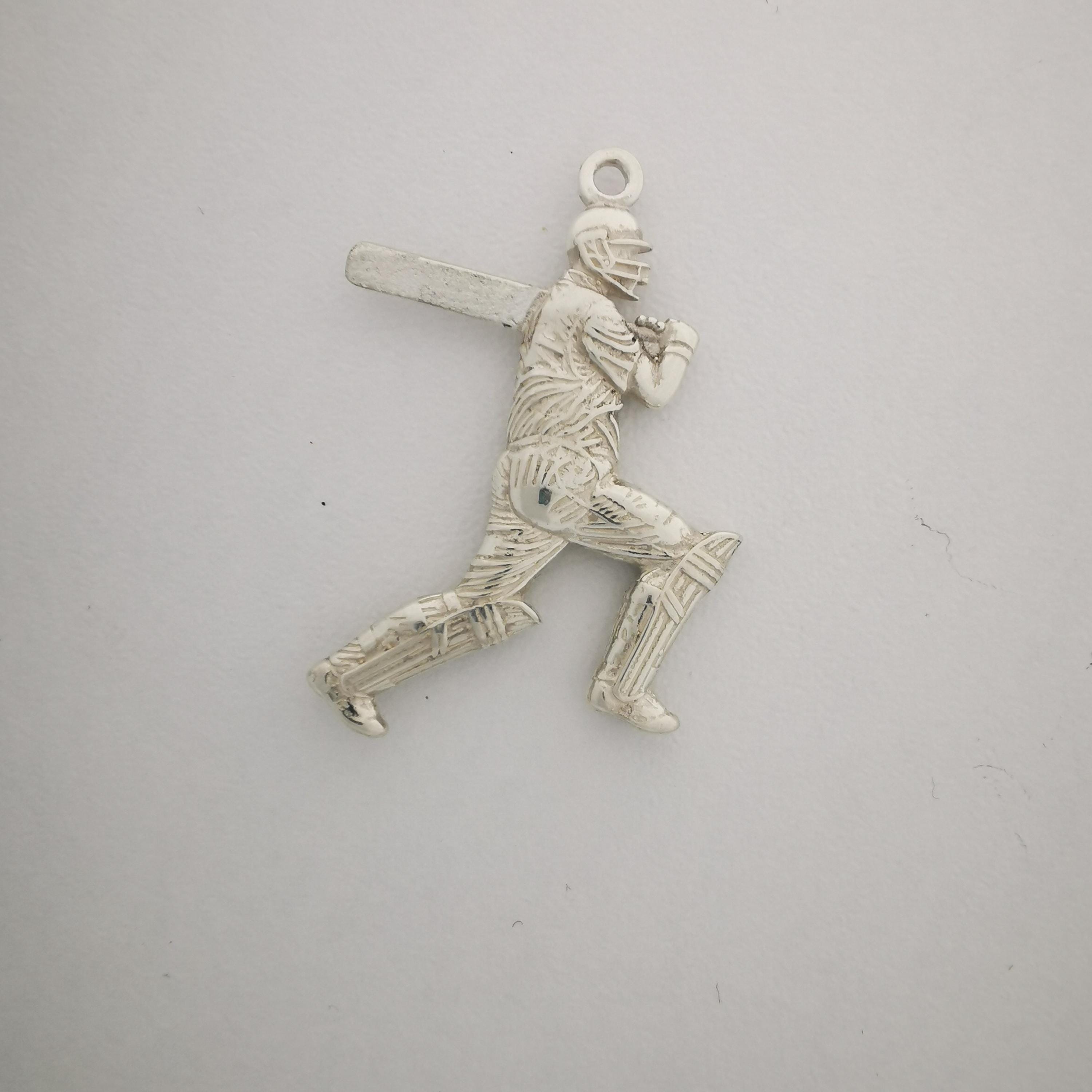 Cricket Necklace for Men – Classic 925 Silver Pendant – Sports Jewelry Gift for Cricketers, Fans, or Coaches