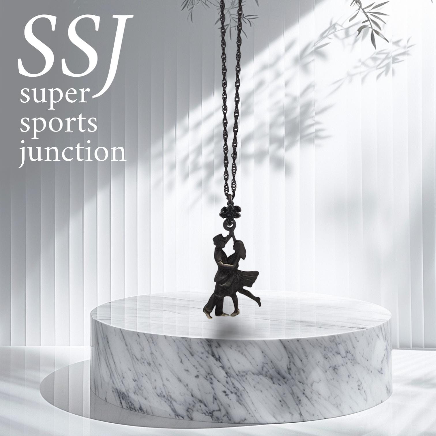 Tango Necklace for Women – Black Oxidized 925 Silver Pendant, Latin Dance Jewelry, Romantic Gift for Her, Passionate Couples Jewelry
