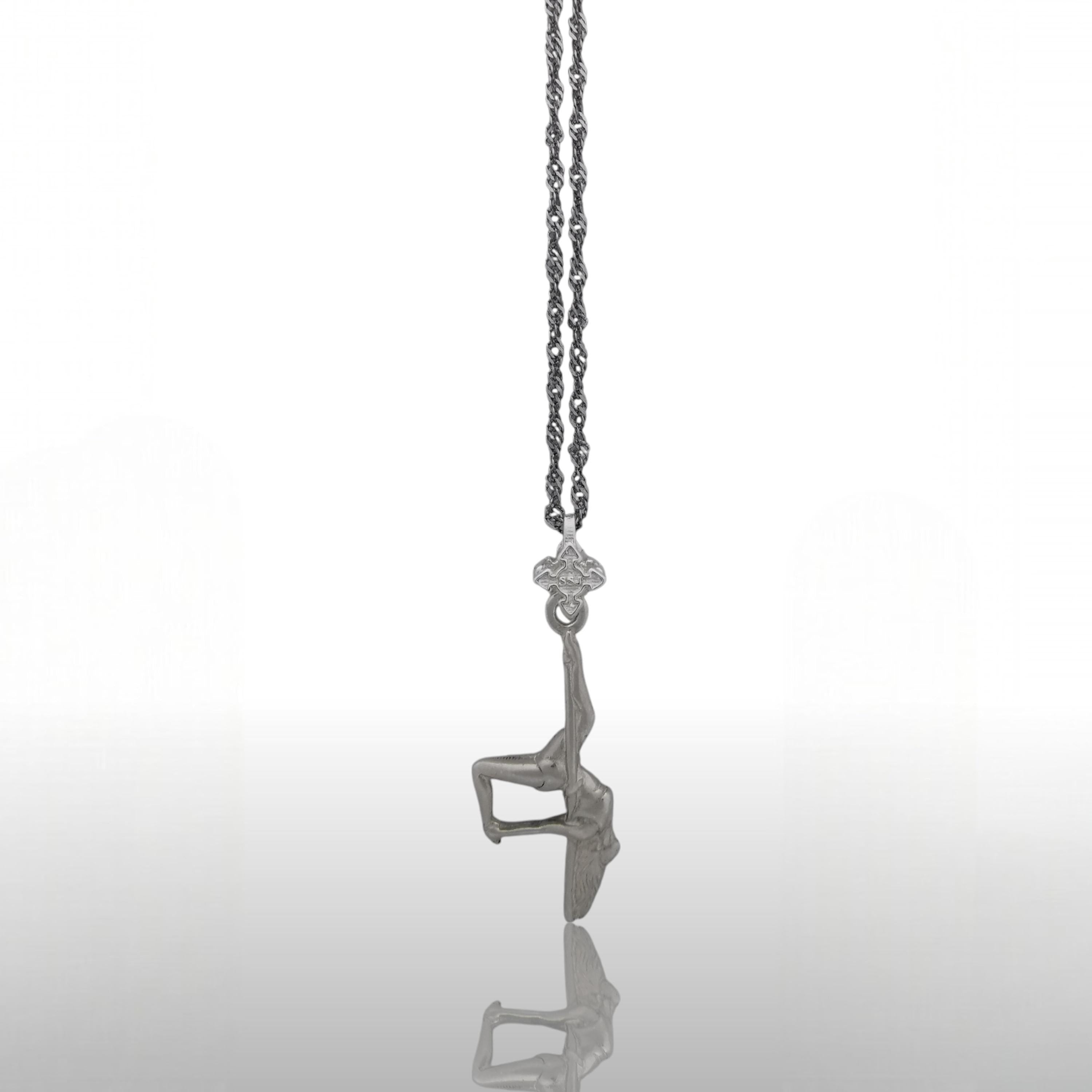Pole Dance Jewelry – Classic 925 Silver Pendant for Women – Artistic Gift Celebrating Grace & Sensual Power