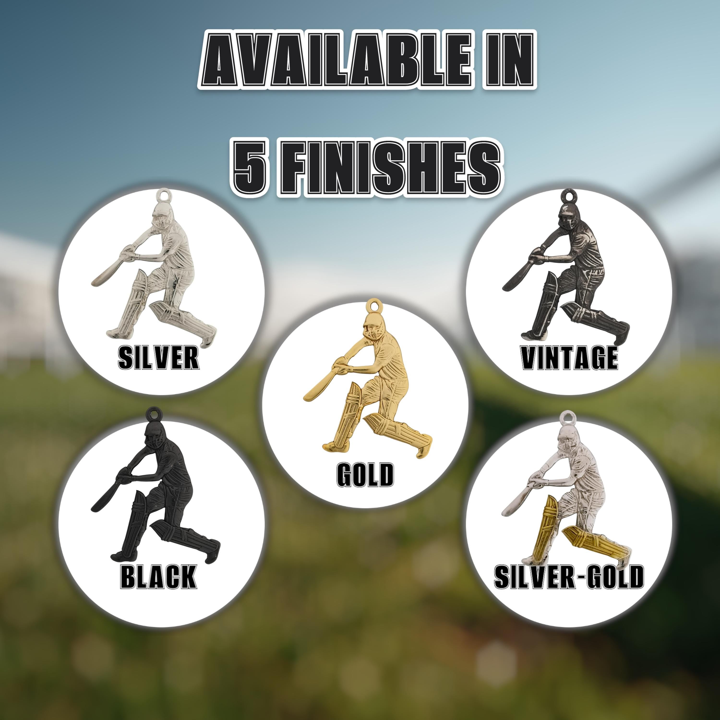 Cricket Jewelry Pendant for Men – Classic Silver 925 Gift – Sports Accessory for Cricketers, Coaches and Fans – Necklace
