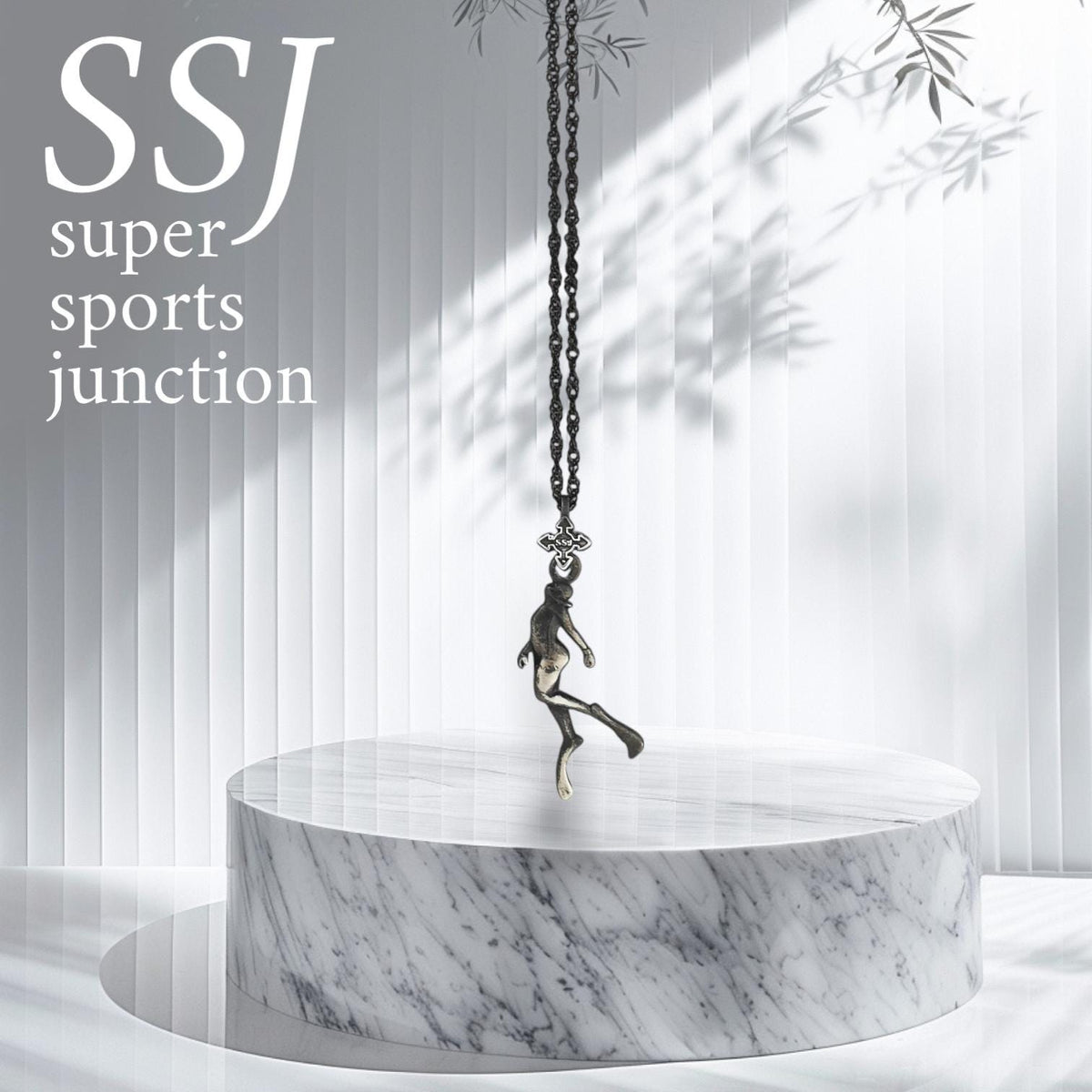 Diving Jewelry Pendant for Women – Vintage Style 925 Silver Gift – Sports Accessory for Swimmers and Diver Girls – Necklace