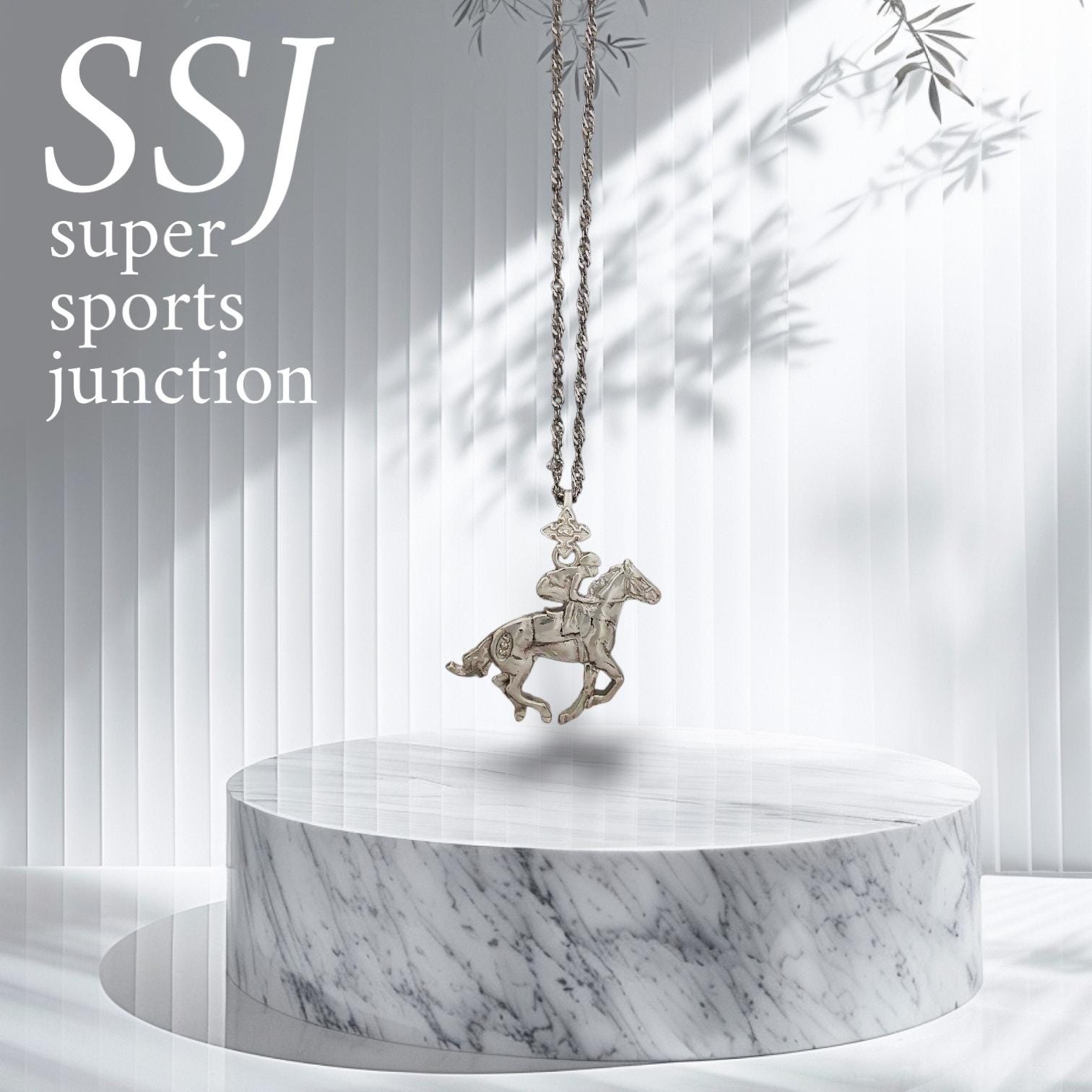 Horse Riding Jewelry Pendant for Men – Classic 925 Silver Gift – Sports Accessory for Riders and Active Spirits – Necklace