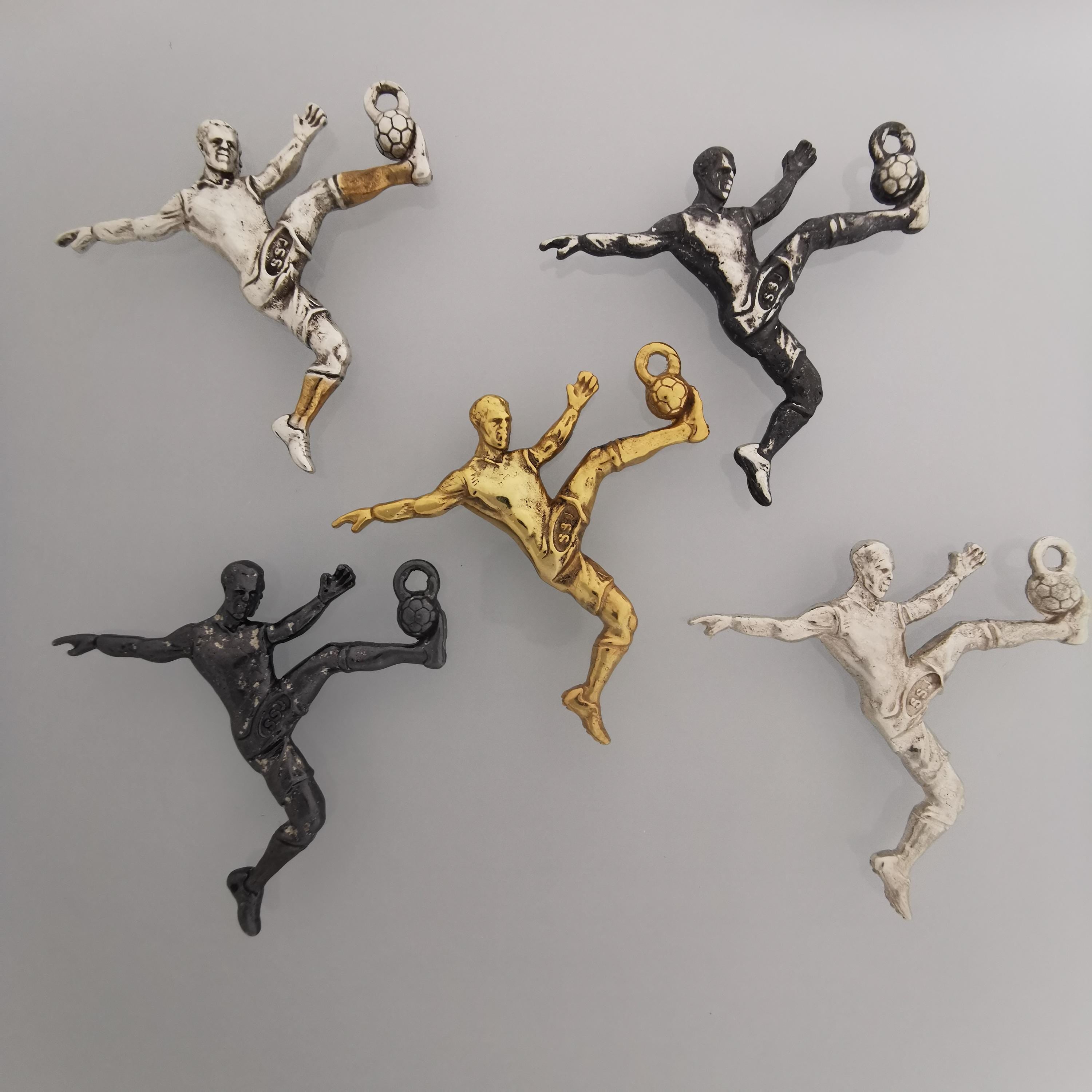 Football (Soccer) Pendant for Men and Boys – Gold-Plated 925 Jewelry Gift – Sports Necklace