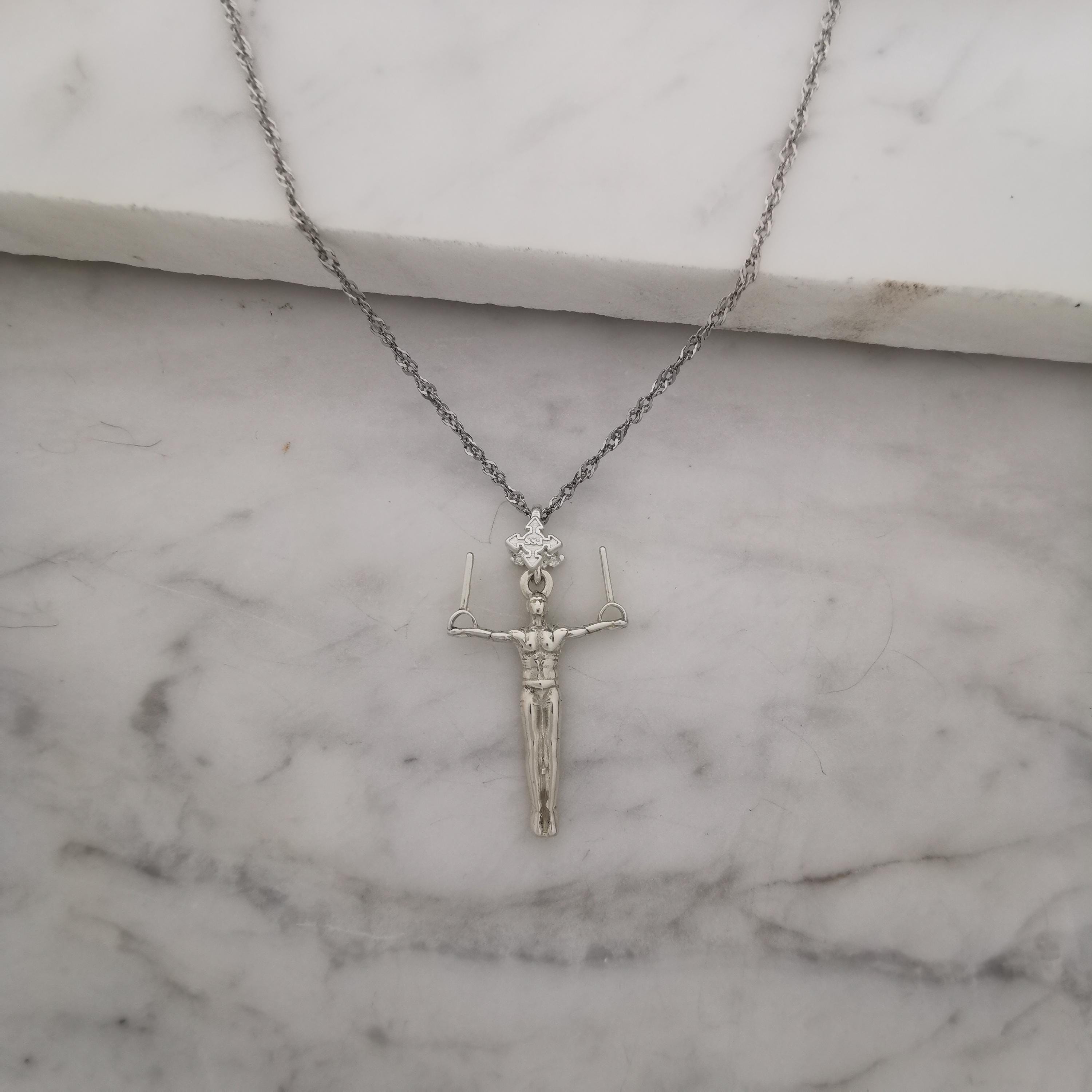 Artistic Gymnastics Jewelry Pendant for Men – Classic Silver 925 Gift – Handcrafted Sport Charm for Strength & Control – Necklace