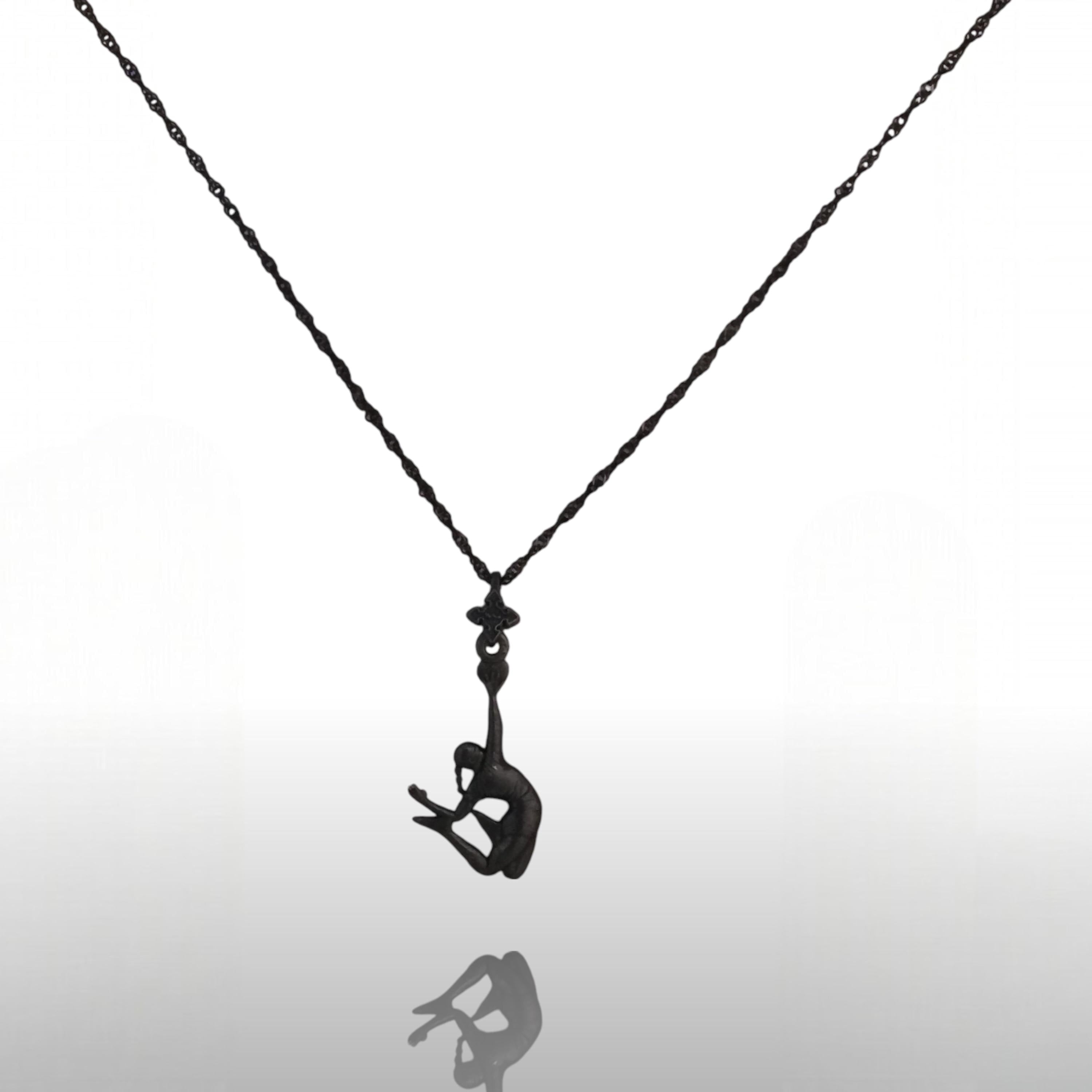 Gift for Volleyball Player – Pendant for Women in Oxidized 925 Silver – Sports Jewelry for Athletes and Girls – Necklace