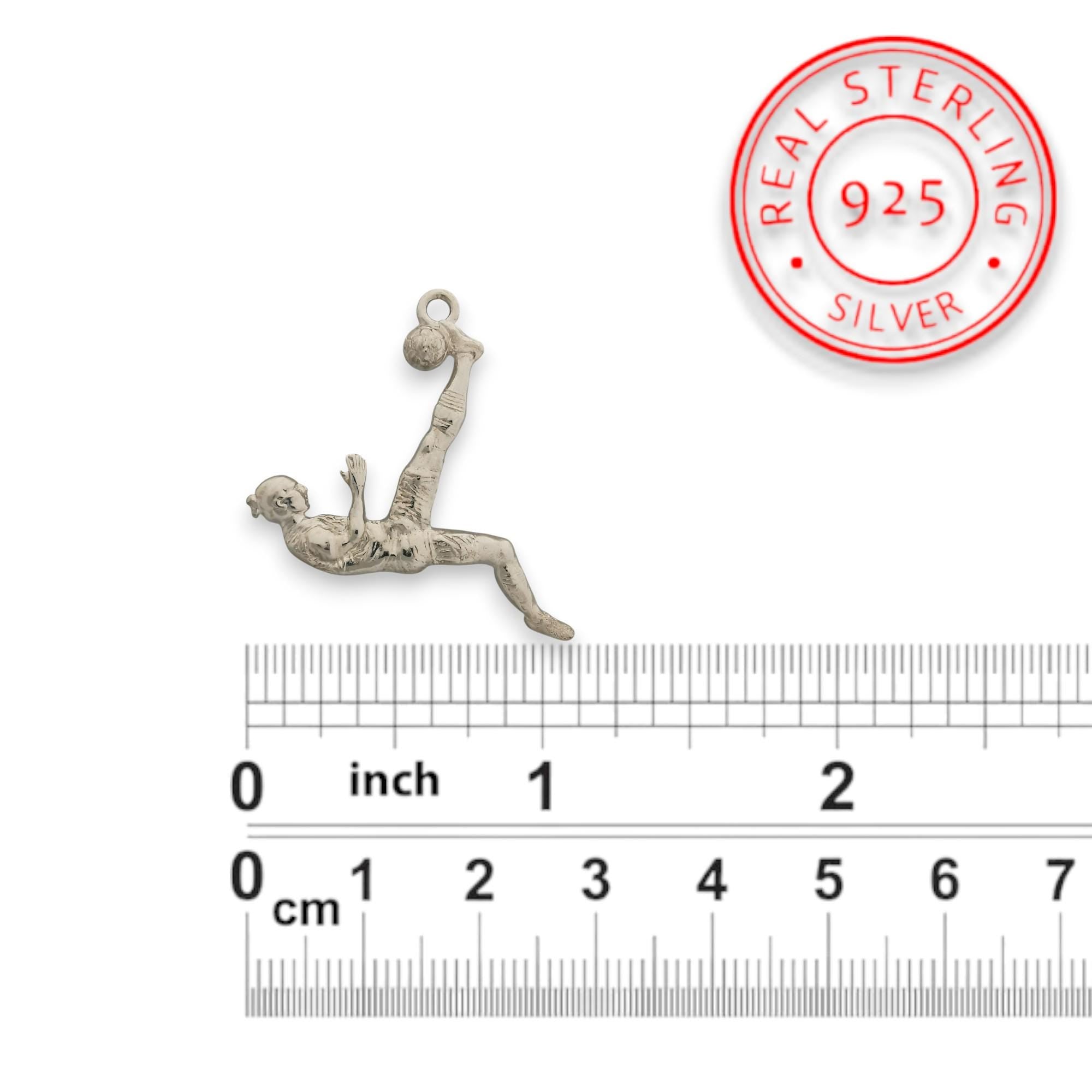 Football (Soccer) Pendant for Men – Classic Silver 925 Jewelry Gift – Handcrafted Sports Charm for Players & Fans – Necklace