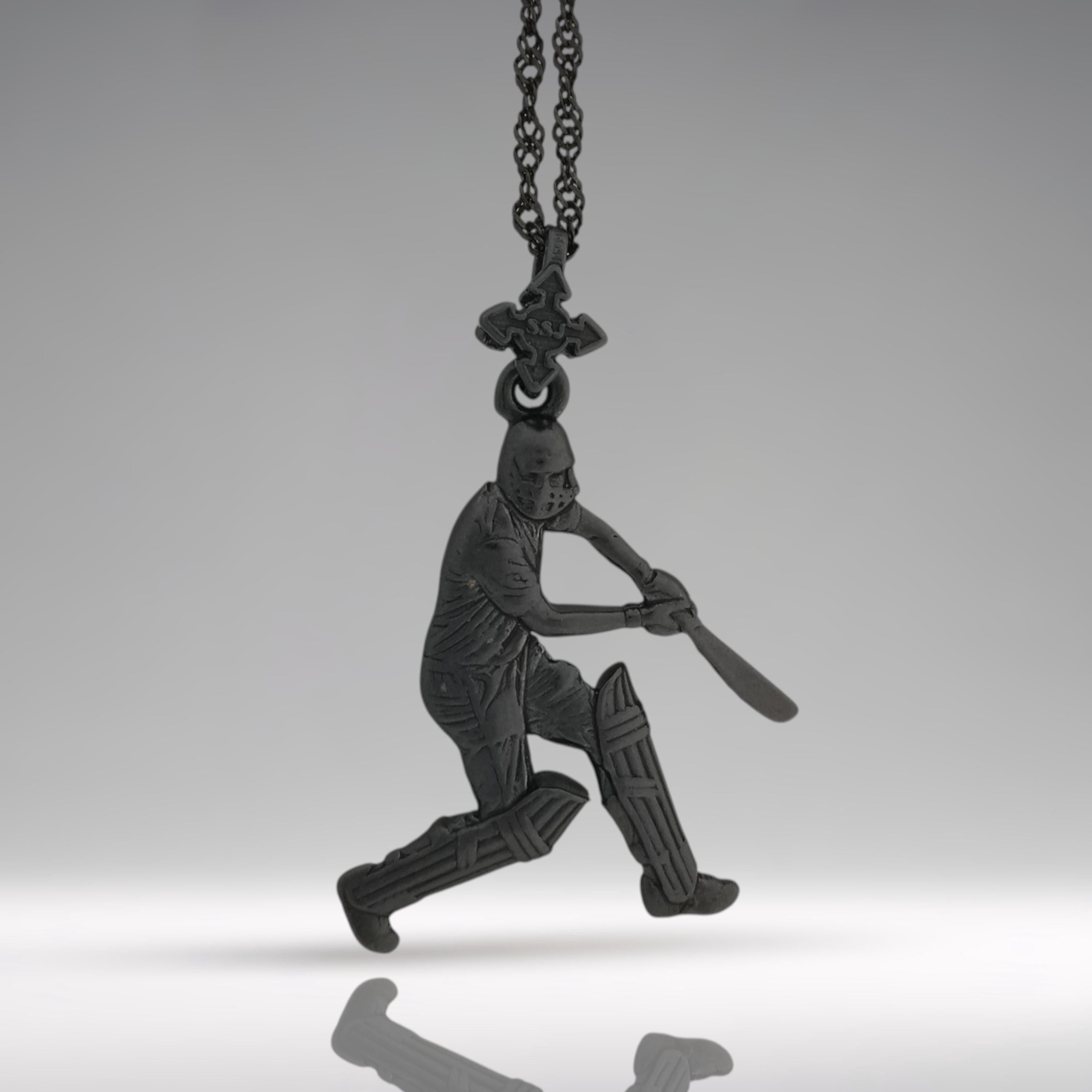 Cricket Jewelry Pendant for Men – Classic Silver 925 Gift – Sports Accessory for Cricket Players, Coaches and Fans – Necklace