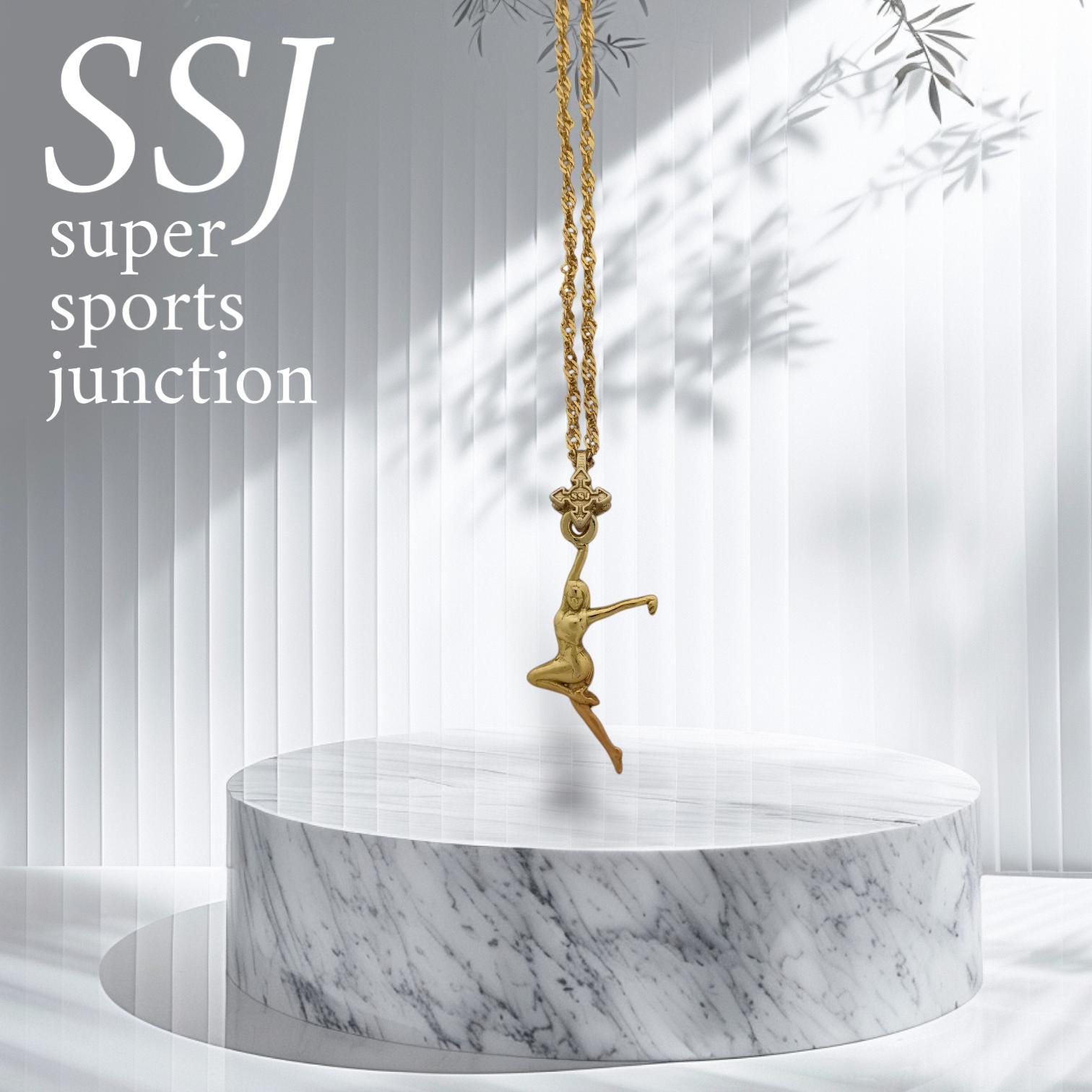 Latin Dance Jewelry Pendant for Women – Gold-Plated 925 Silver Gift – Handcrafted Sports Accessory for Dancers – Necklace