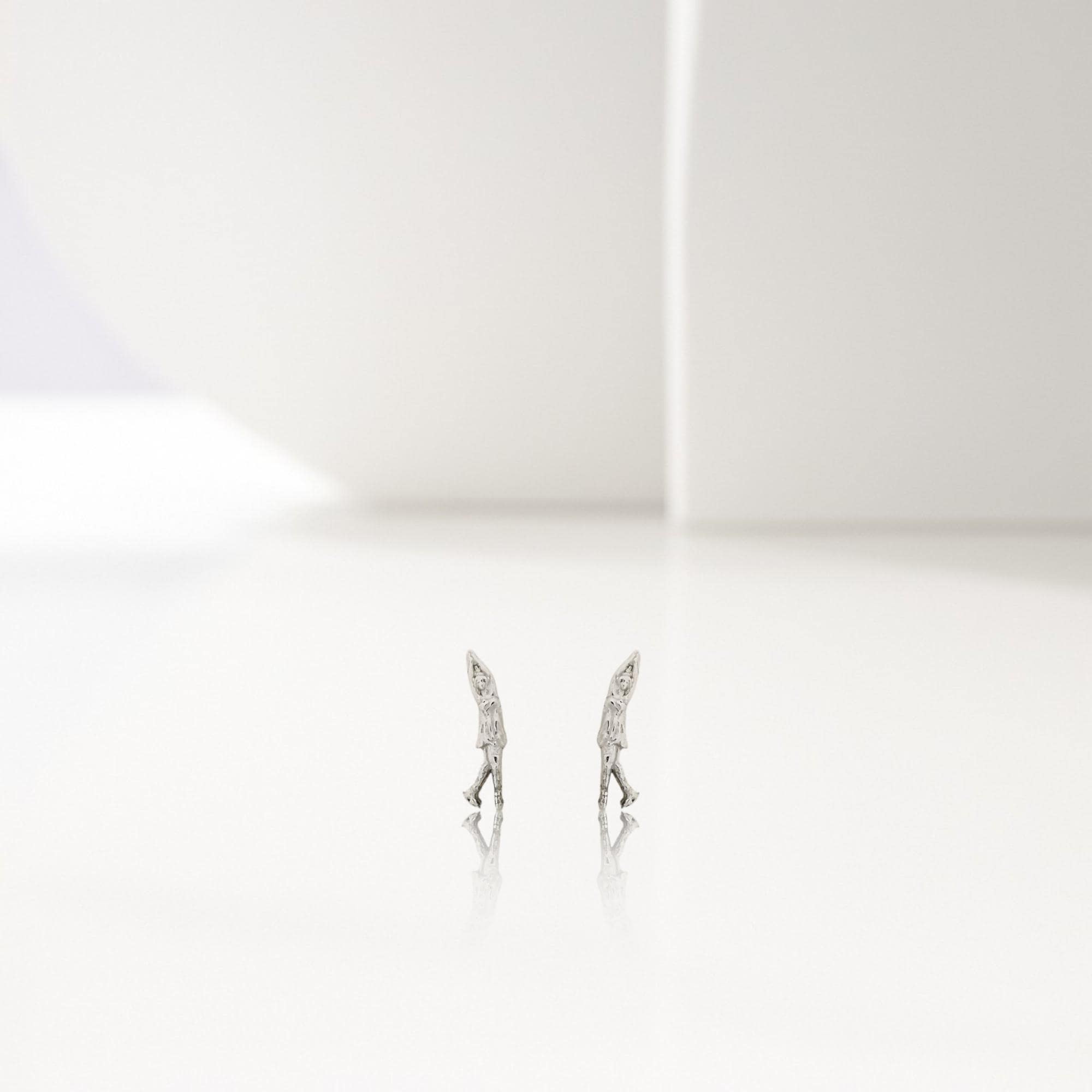 Figure Skating Stud Earrings – 925 Silver Jewelry Gift for Women, Skaters, Coaches or Fans