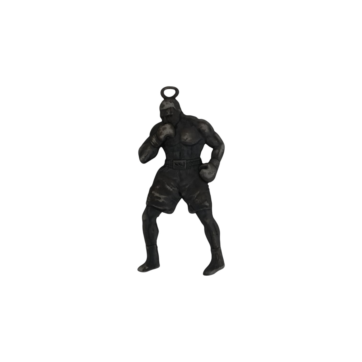 Boxing Jewelry Pendant for Men, 925 Silver with Partial Gold Plating Gift Handcrafted Sports Accessory for Fighters, Coaches & Fans Necklace