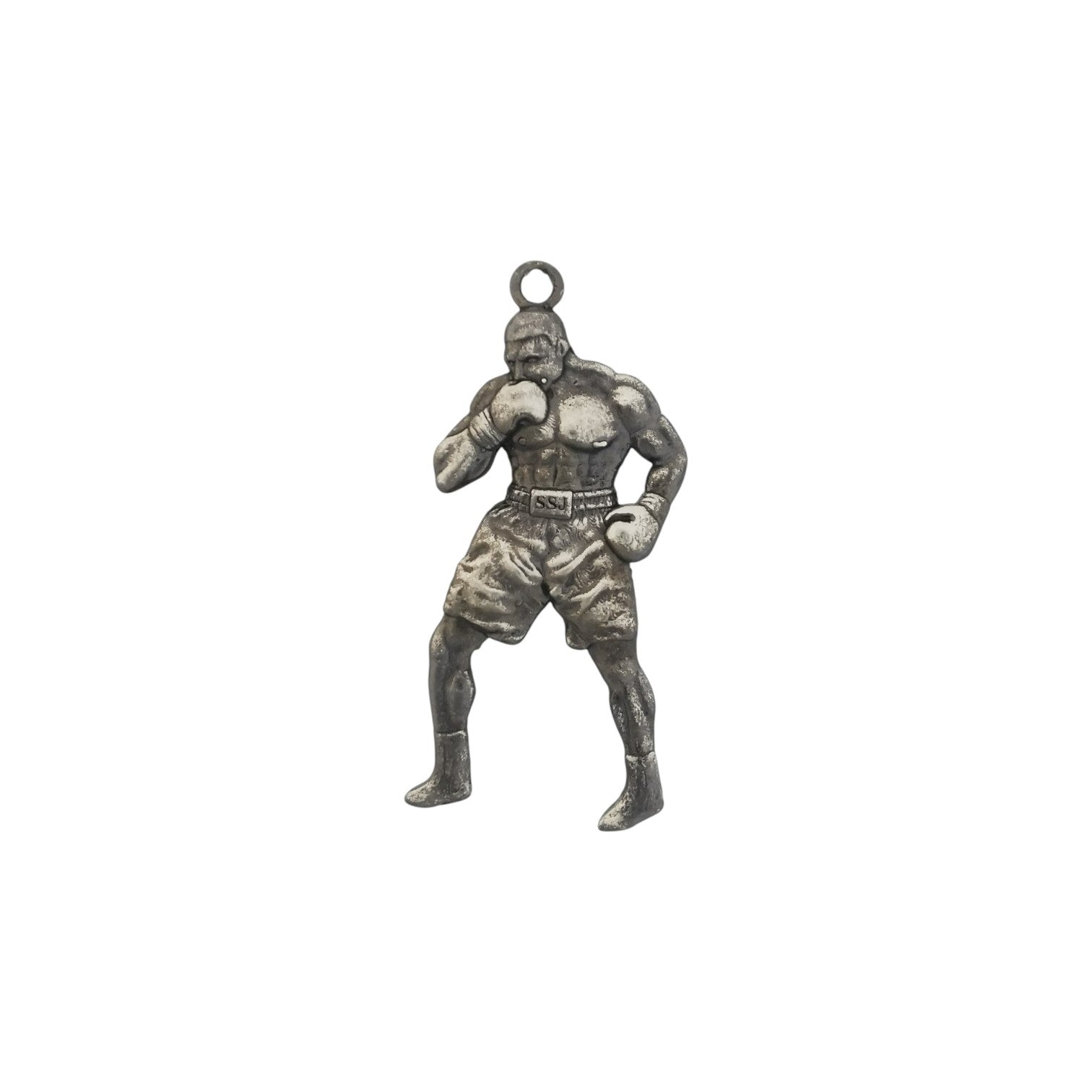 Boxing Jewelry Pendant for Men, 925 Silver with Partial Gold Plating Gift Handcrafted Sports Accessory for Fighters, Coaches & Fans Necklace