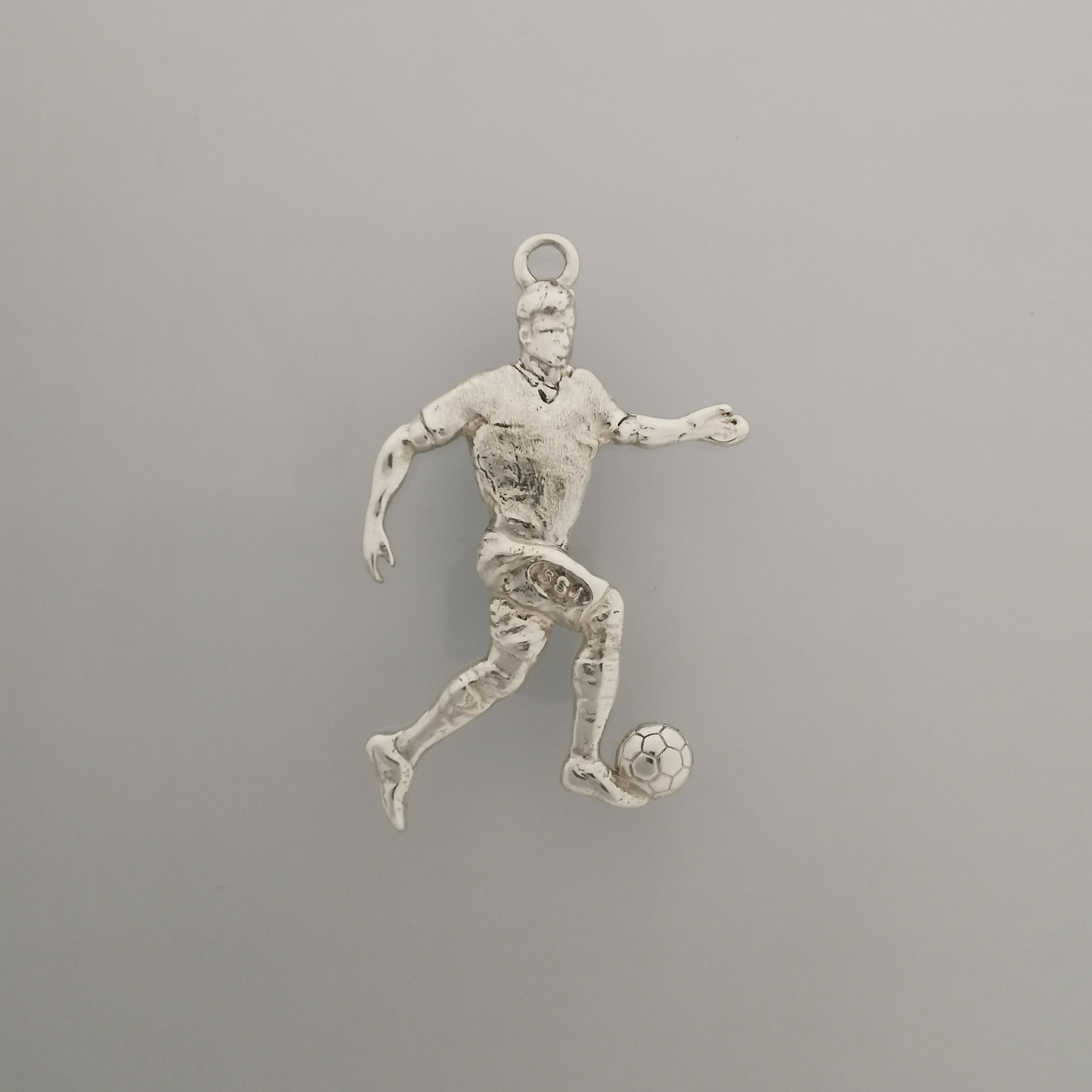 Football (Soccer) Pendant for Men – Classic Silver 925 Jewelry Gift – Handcrafted Sports Charm for Players, Coaches & Fans – Necklace