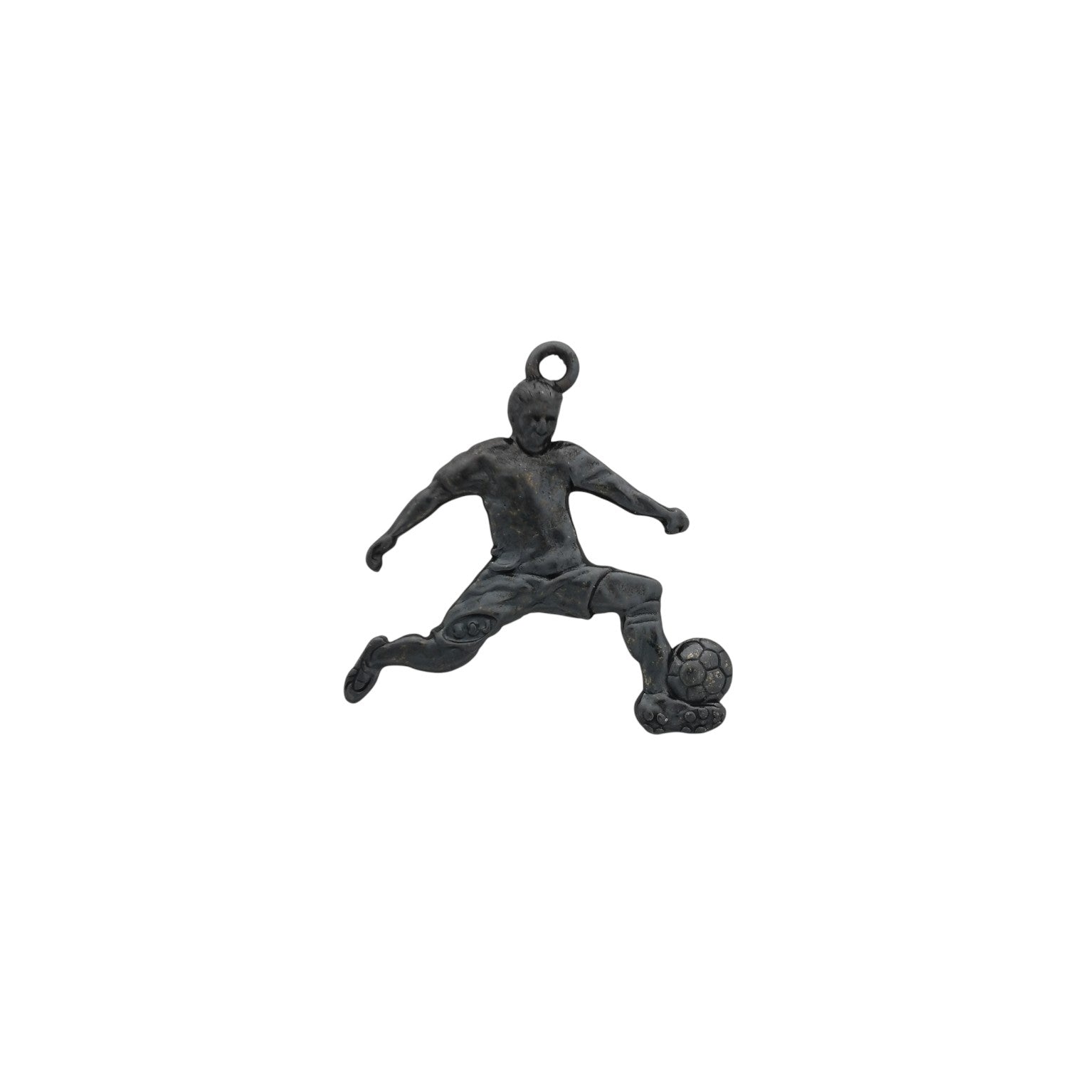 Football (Soccer) Jewelry Pendant for Men – 925 Silver with Partial Gold Plating – Handcrafted Sport Charm for Players – Necklace