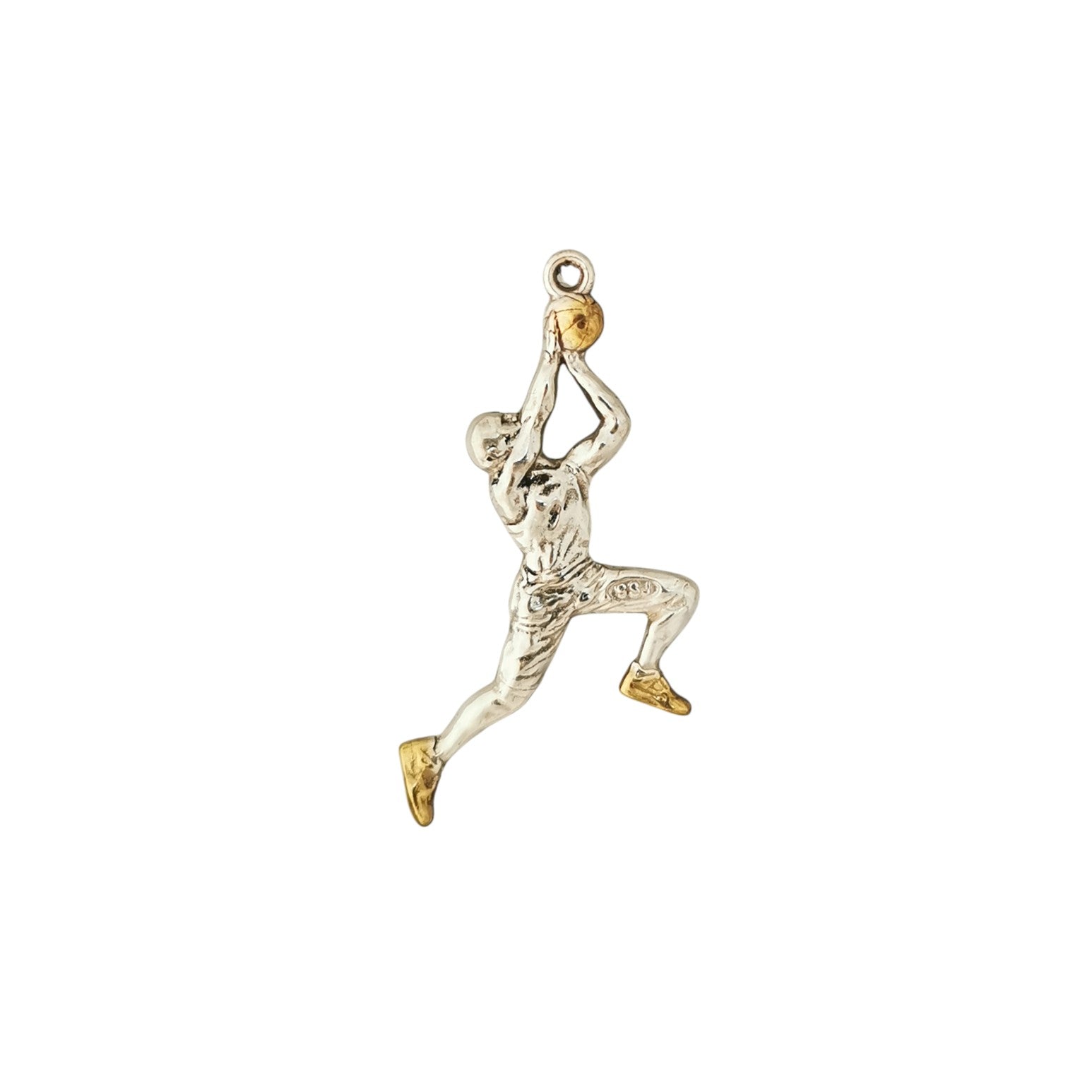 Basketball Jewelry Pendant for Men – Classic Silver 925 Gift – Sports Accessory for Players and Coaches – Necklace