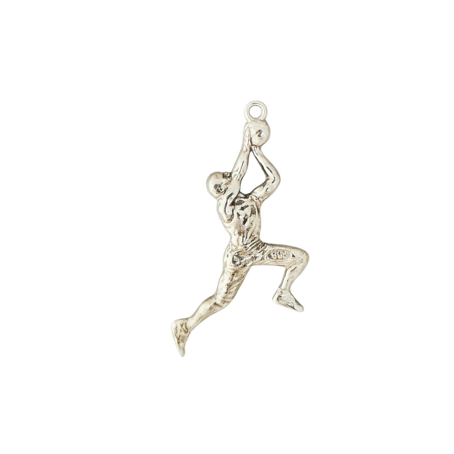 Basketball Jewelry Pendant for Men – Classic Silver 925 Gift – Sports Accessory for Players and Coaches – Necklace