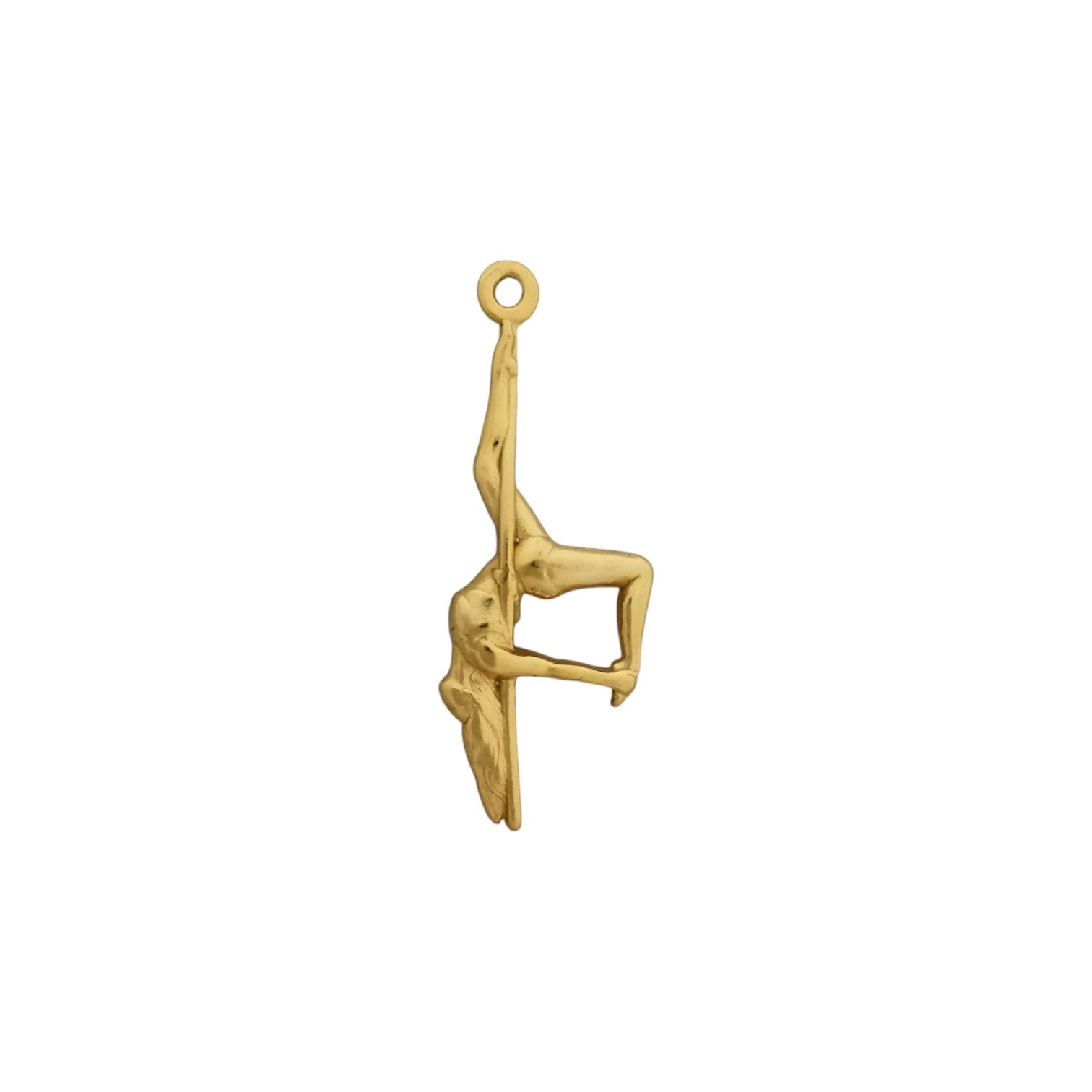 Pole Dance Jewelry – Two-Tone 925 Silver Pendant with Gold Accent – Sensual & Elegant Gift for Women