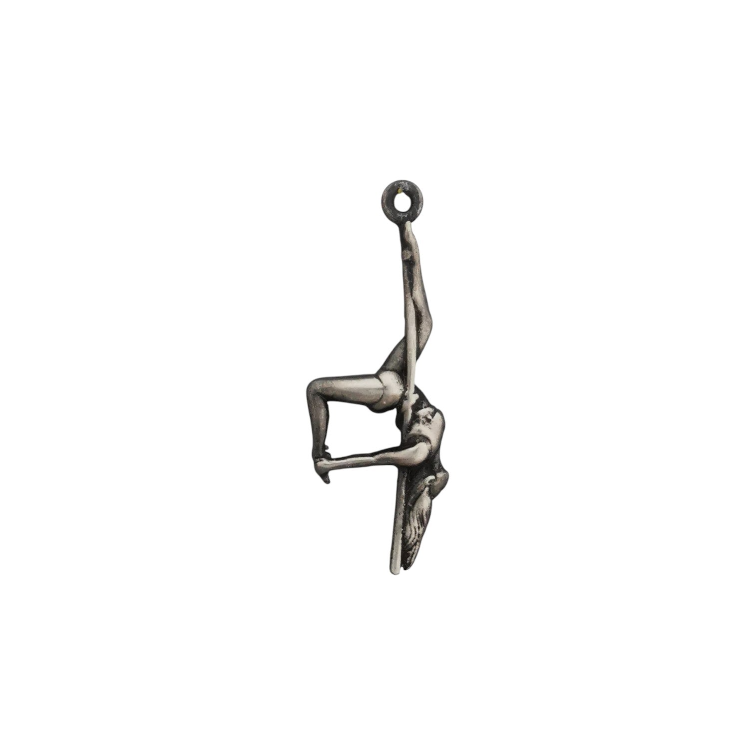 Pole Dance Jewelry – Two-Tone 925 Silver Pendant with Gold Accent – Sensual & Elegant Gift for Women