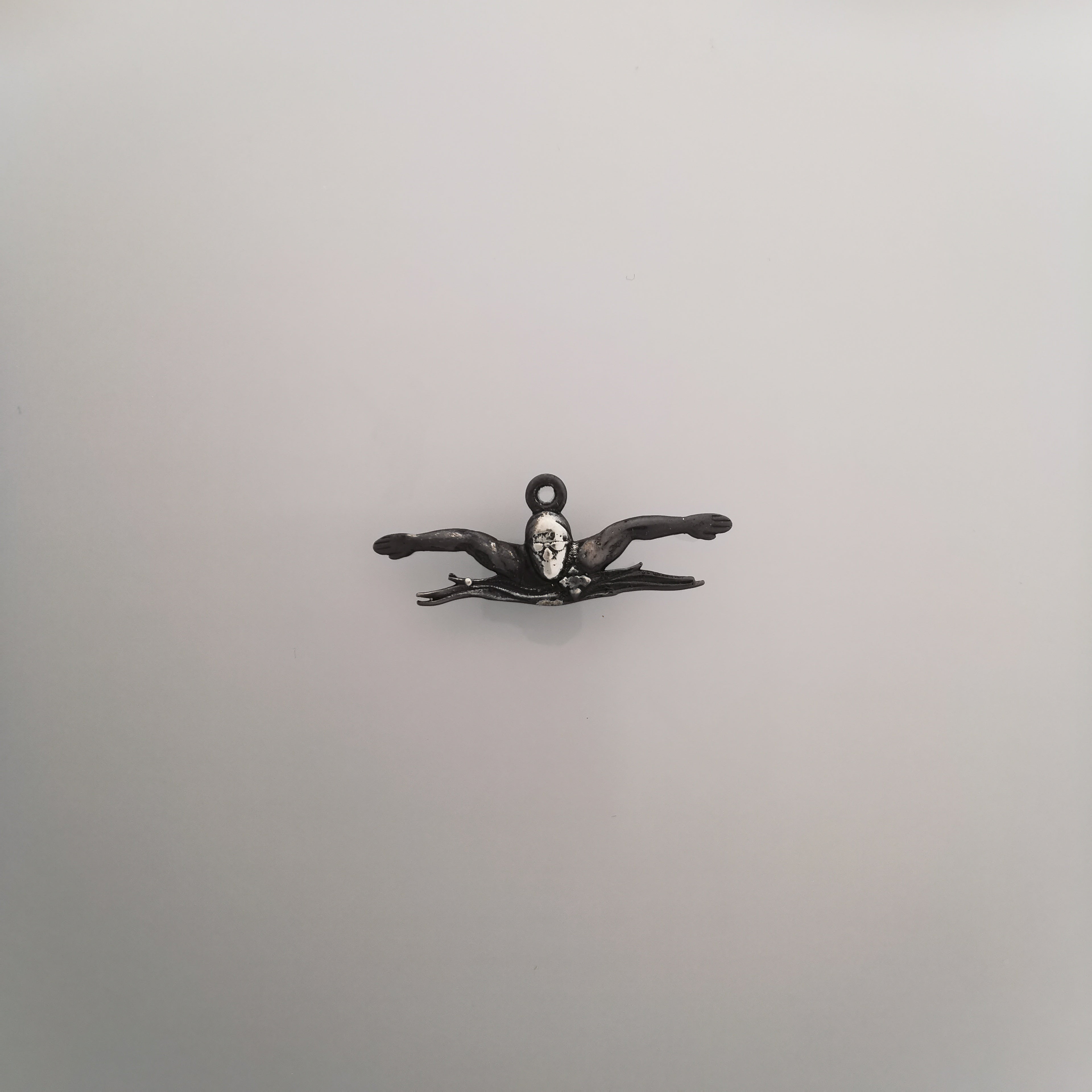 Swimming Jewelry Pendant for Men and Teen Boys – Classic 925 Silver Gift – Sports Accessory for Butterfly Stroke Swimmers – Necklace